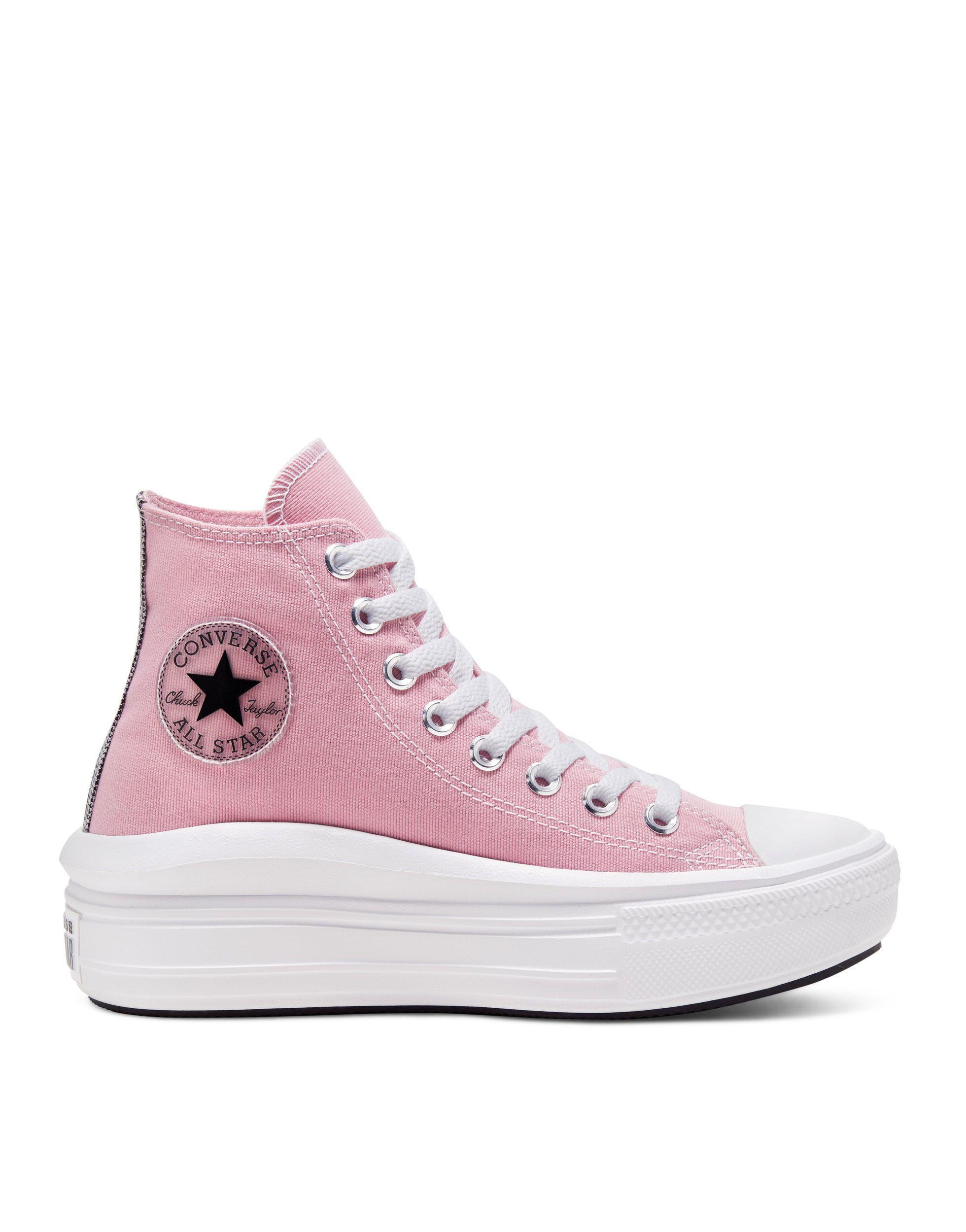Converse Move Platform High-top Sneakers in Pink | Lyst