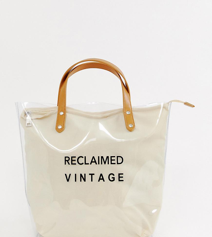 clear plastic tote bag