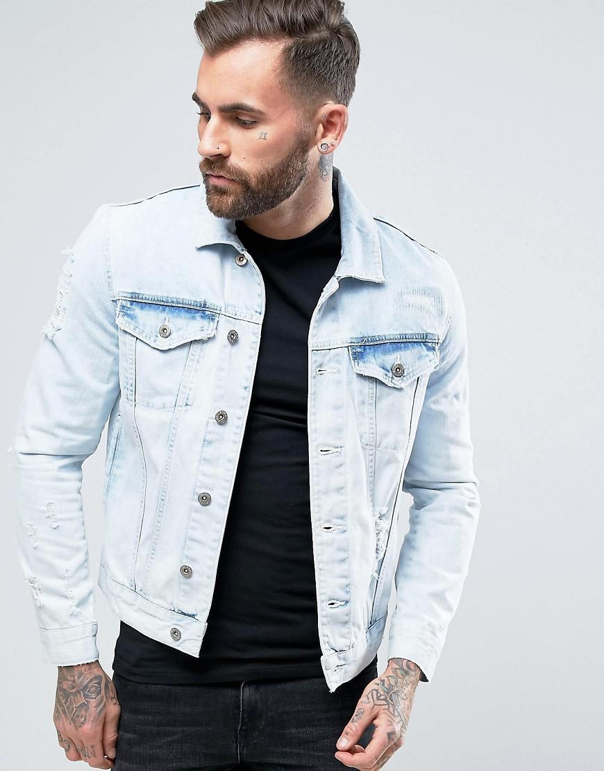 river island denim jacket mens