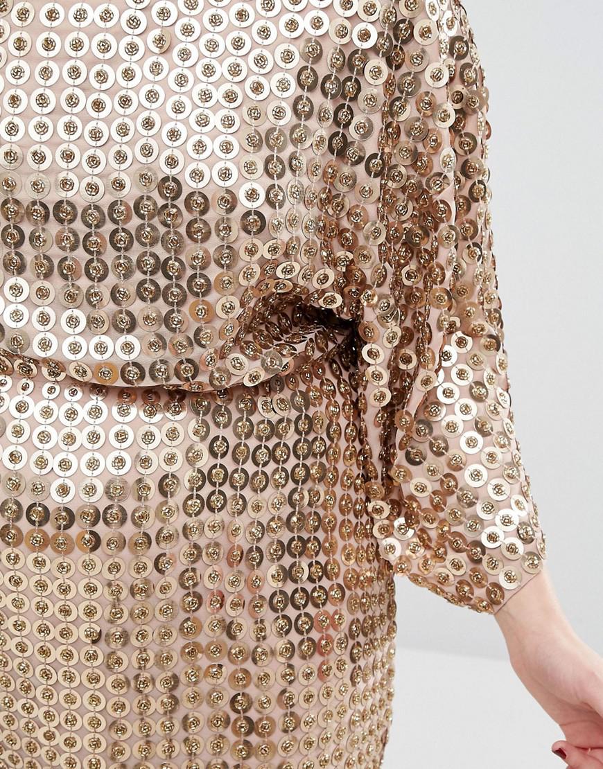 ASOS Red Carpet Gold Disc Sequin Dress in Metallic | Lyst UK ASOS Red Carpet Gold Disc Sequin Dress in Metallic | Lyst UK