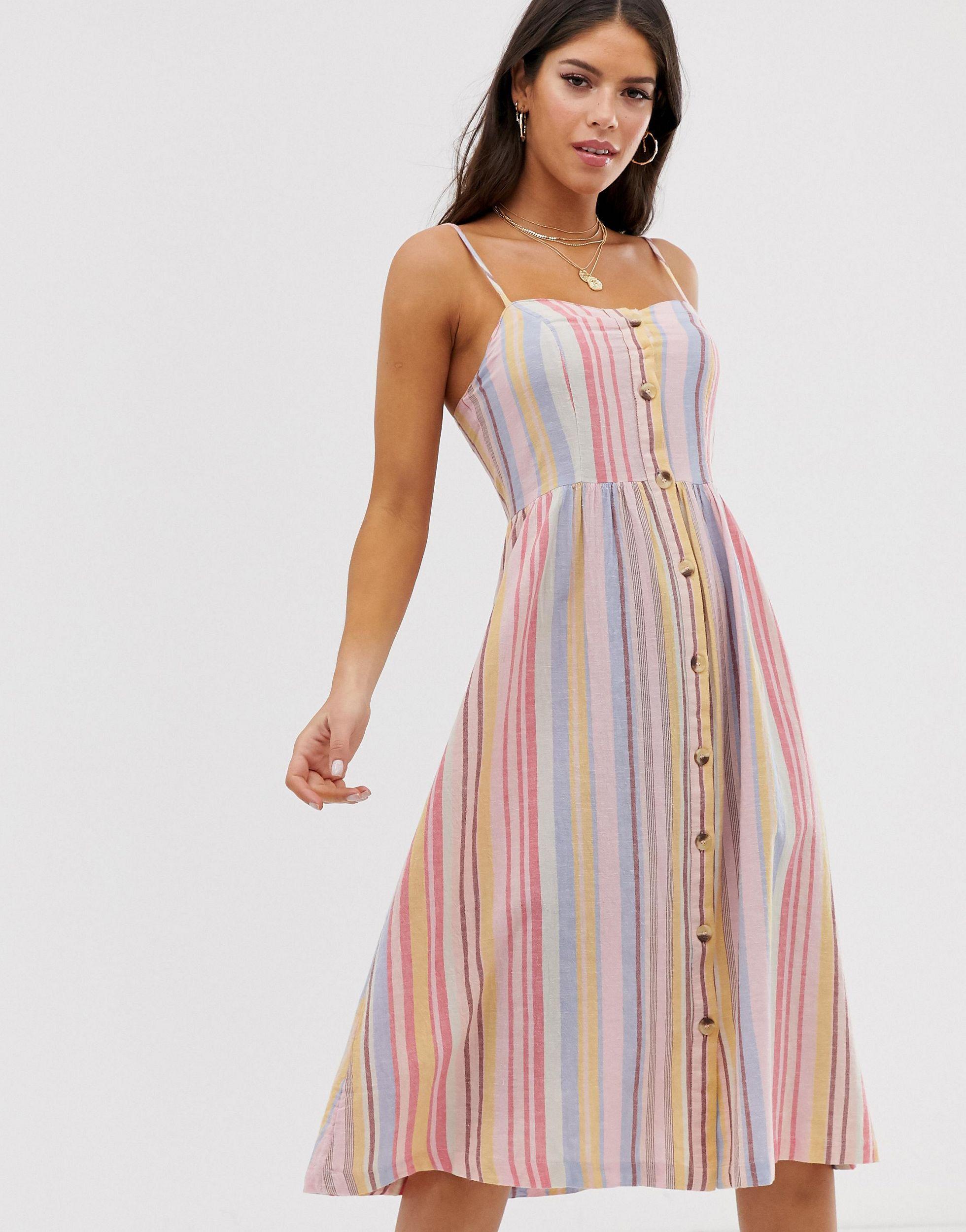 linen dress new look