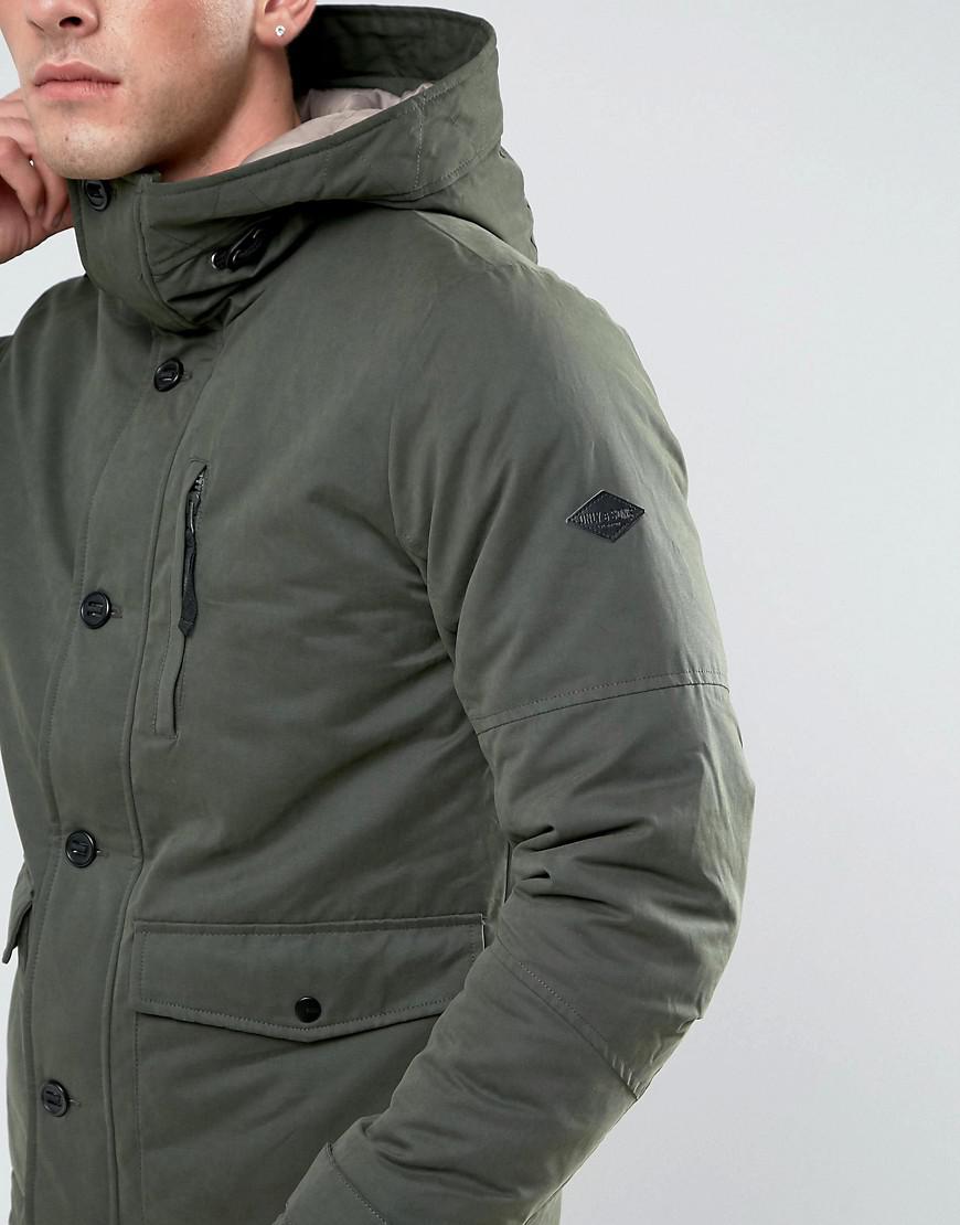 Only & Sons Cotton Parka With Quilted Lining in Gray for Men - Lyst