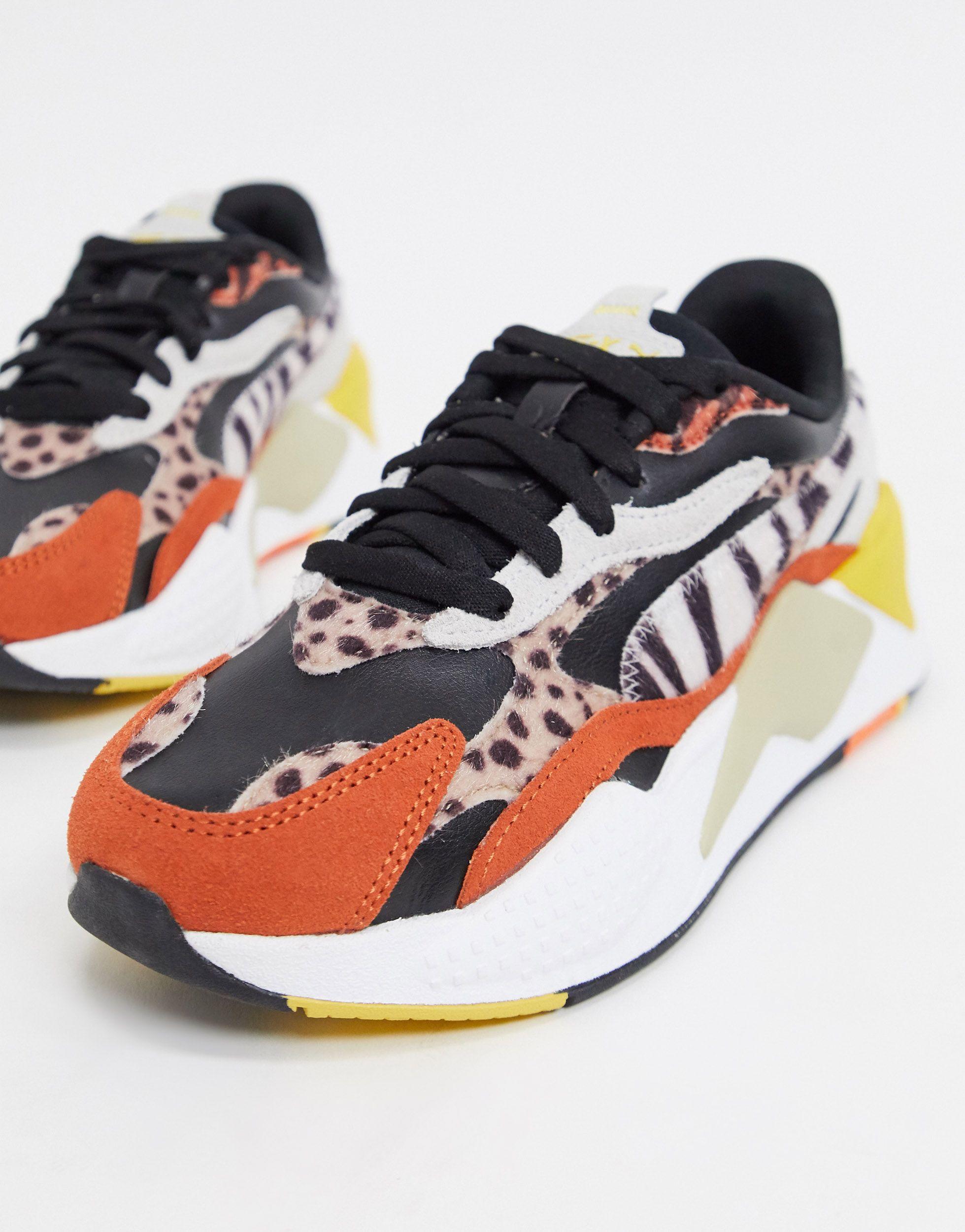 PUMA Rubber Rs-x3 - Sneakers Met Dierenprint - Lyst