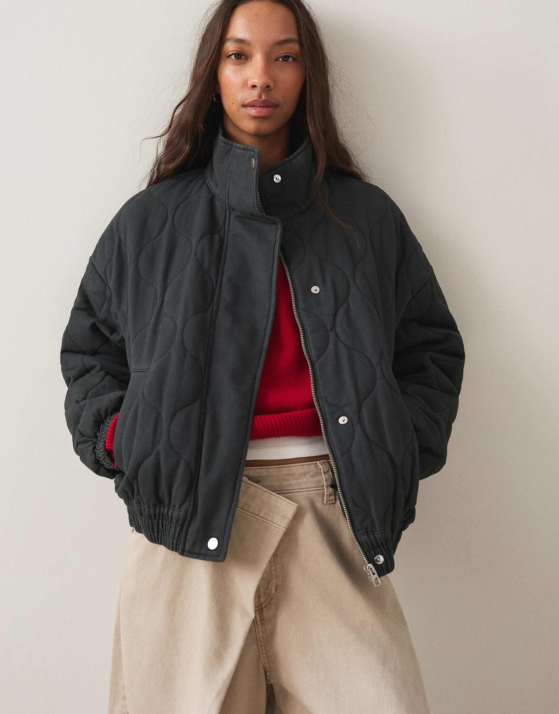 Veste biker BERSHKA Femme | Achetez en ligne sur