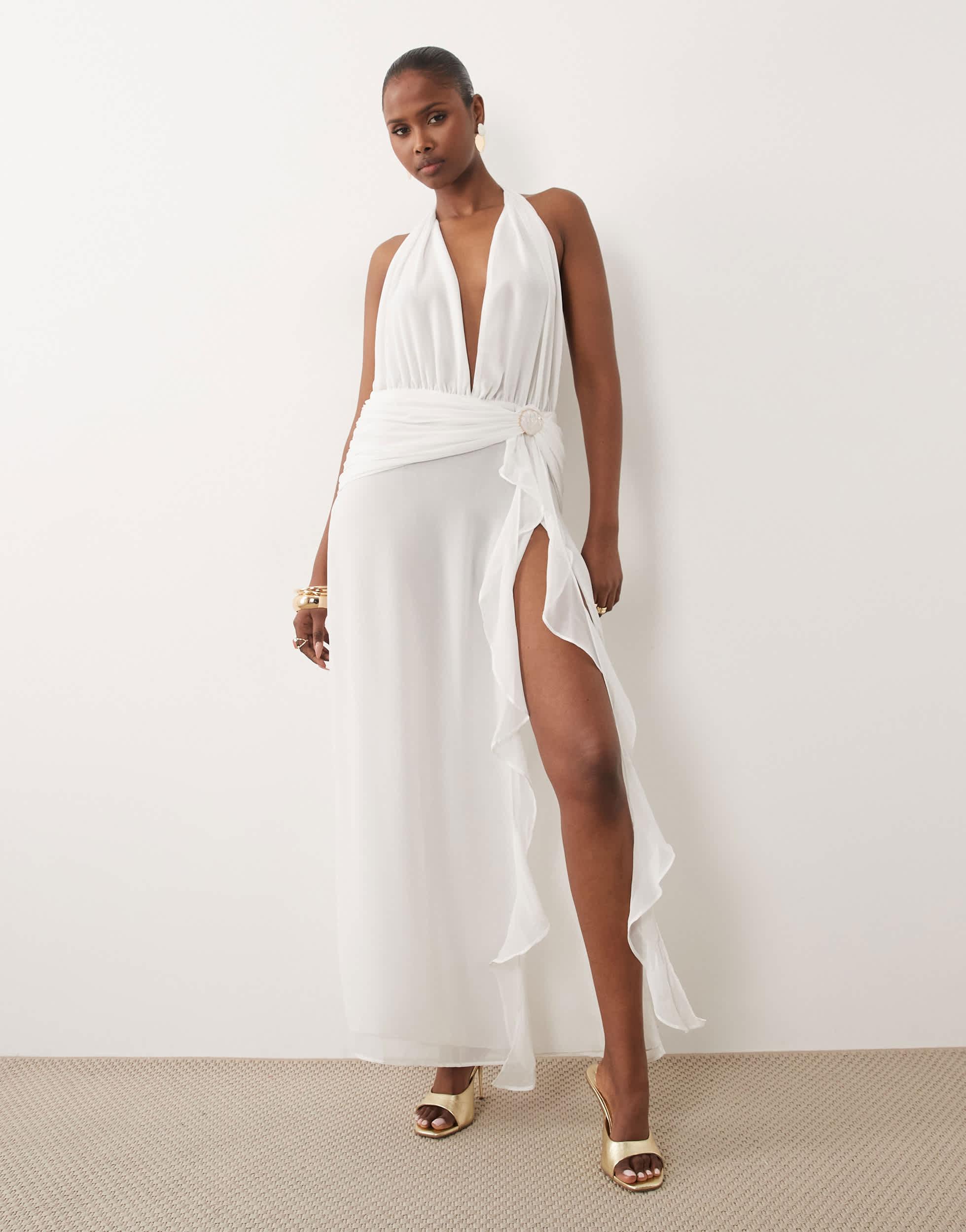 type of dresses with thigh holes Styling my 15 Chanel shoes I painted orange a dress @relovedstudio creatively repaired after it had SO many (over 50!!!) Let me know in the comments how you would Size XS S M L Bust 74 Thigh Slit Dresses - Etsy