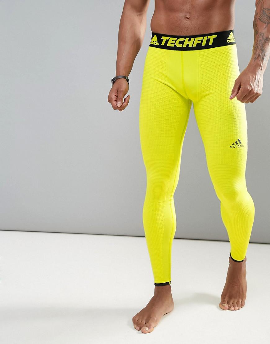 yellow adidas leggings