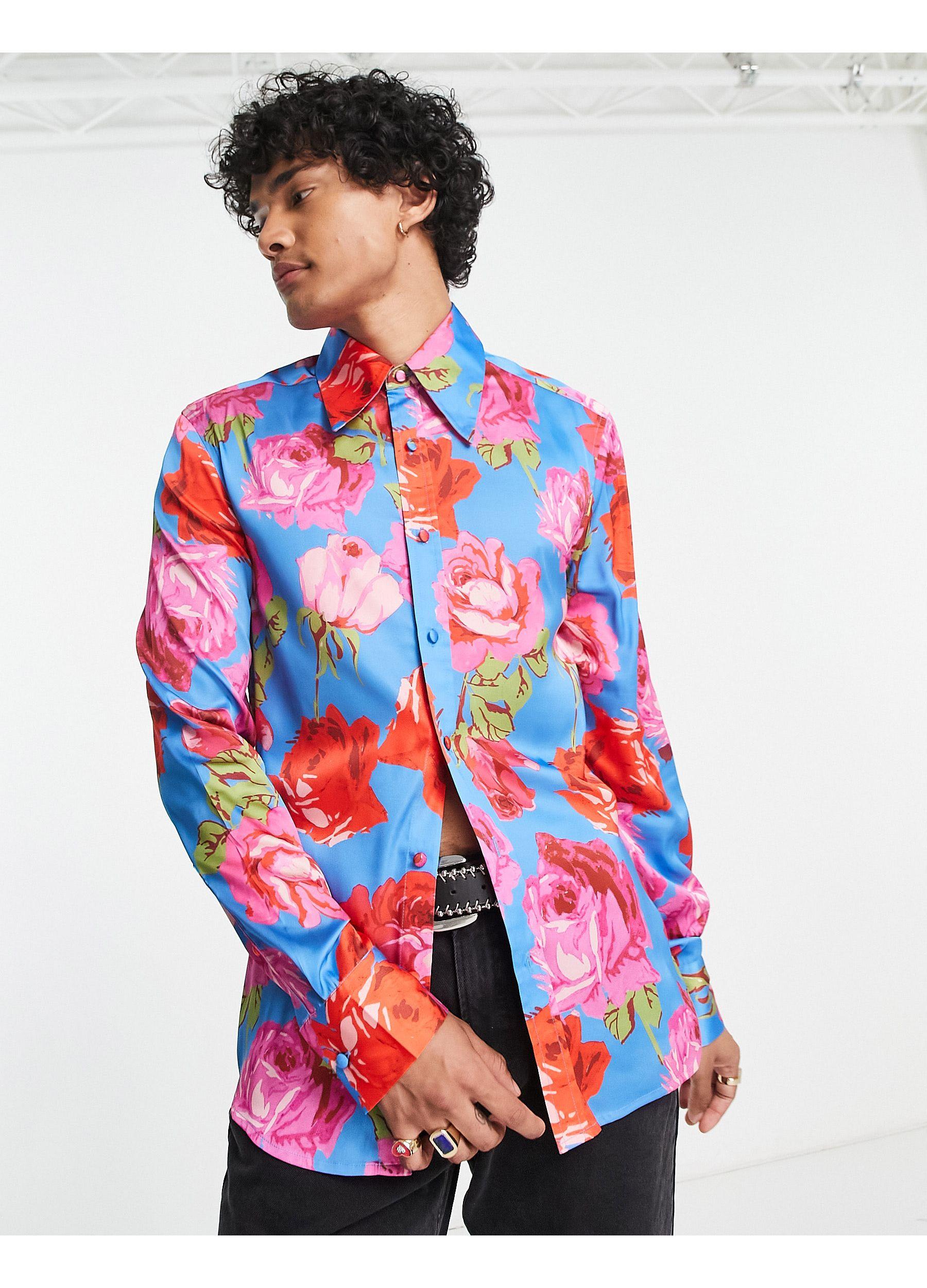 Tenue Hawaïenne Homme 2 Pièces - Chemise Et Short Boutonnés Style Années 80-90 Pour Plage, Fête Disco Ou Déguisement
