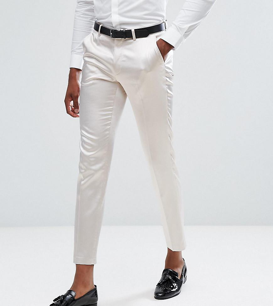 cream skinny trousers
