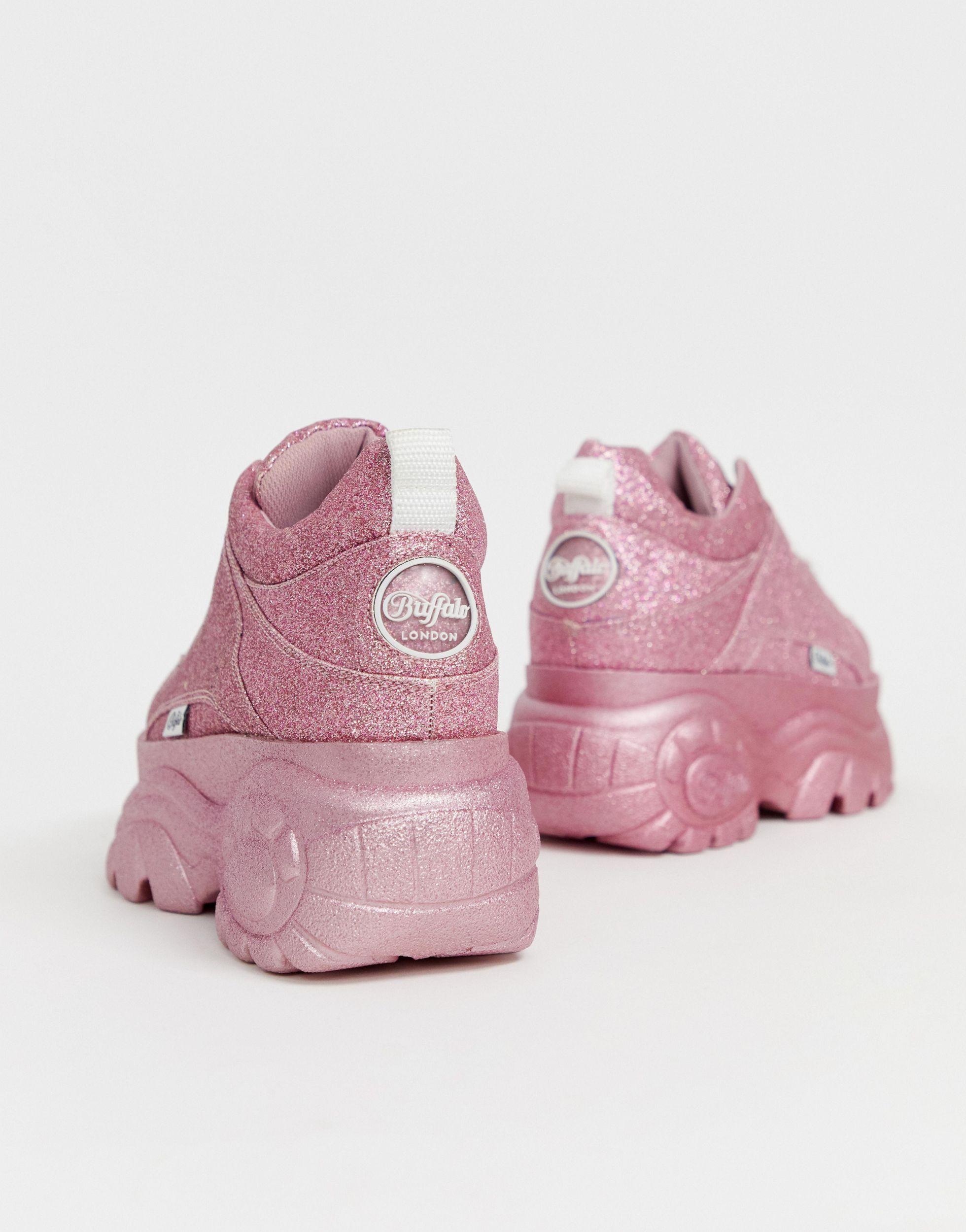 London Classic Kicks - Baskets basses compensées - Éclat rose Buffalo en  coloris Rose | Lyst