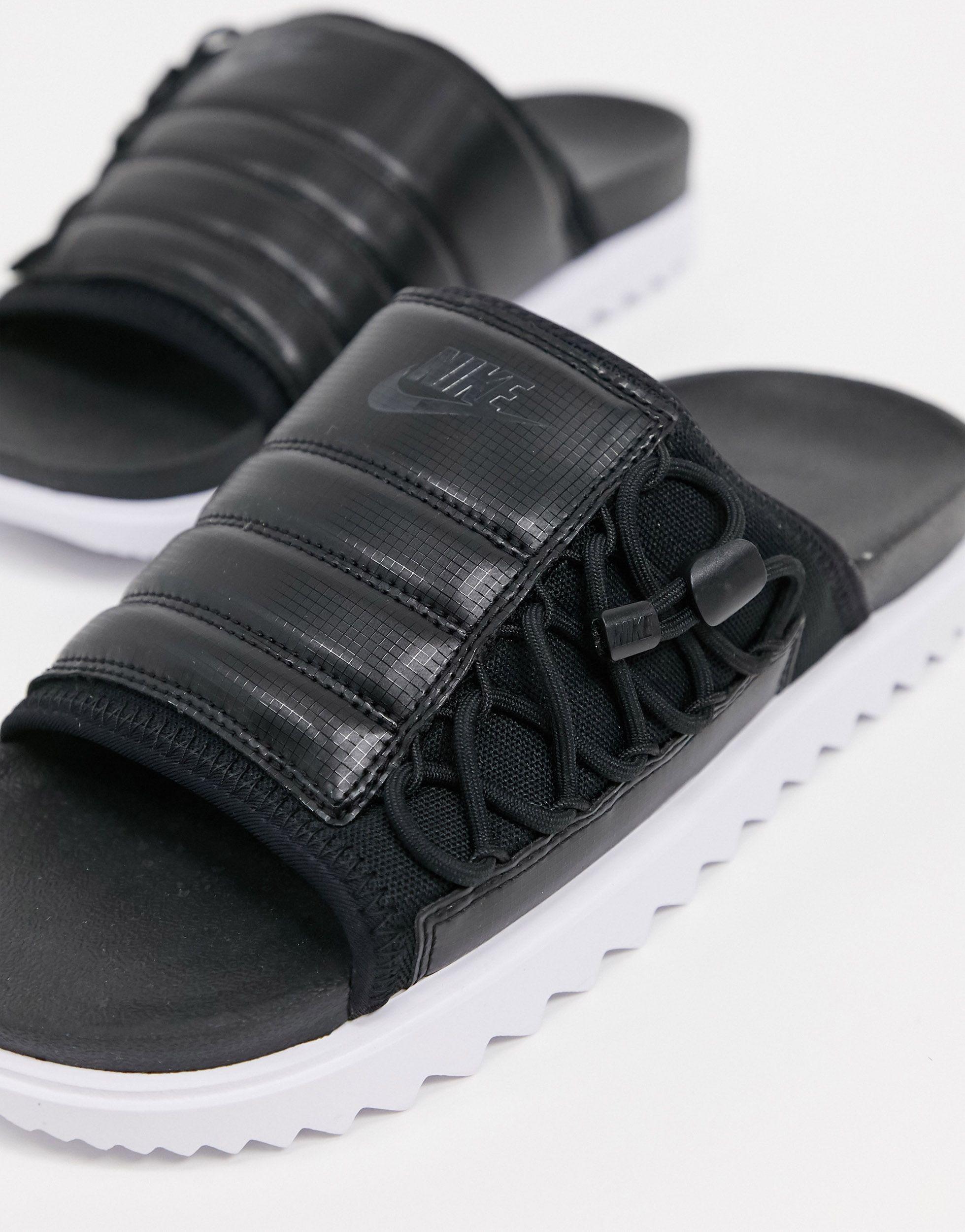 Nike Asuna - Slippers in het Zwart voor heren | Lyst NL