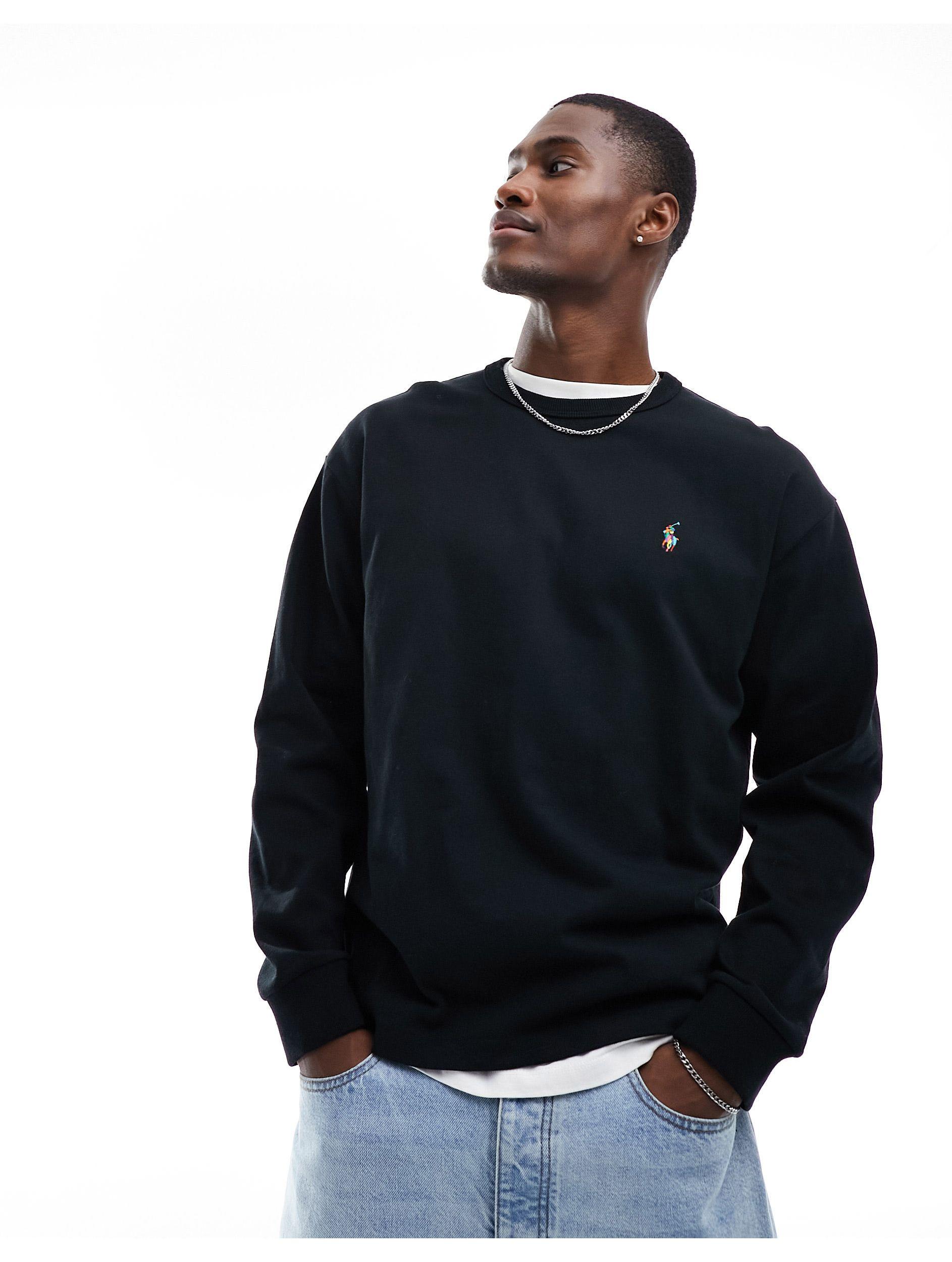 Polo long sleeve crew neck online