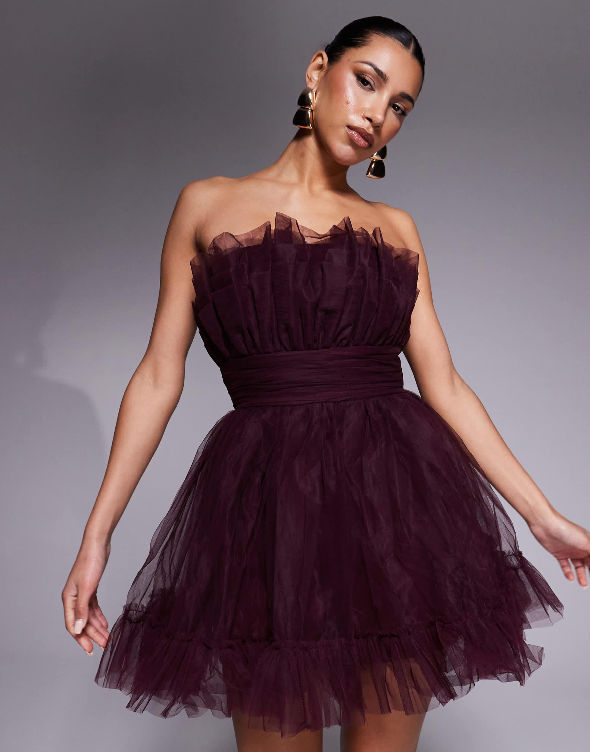 Purple Lace And Beads Mulan Damen-Kleider Von LACE BEADS In Lila