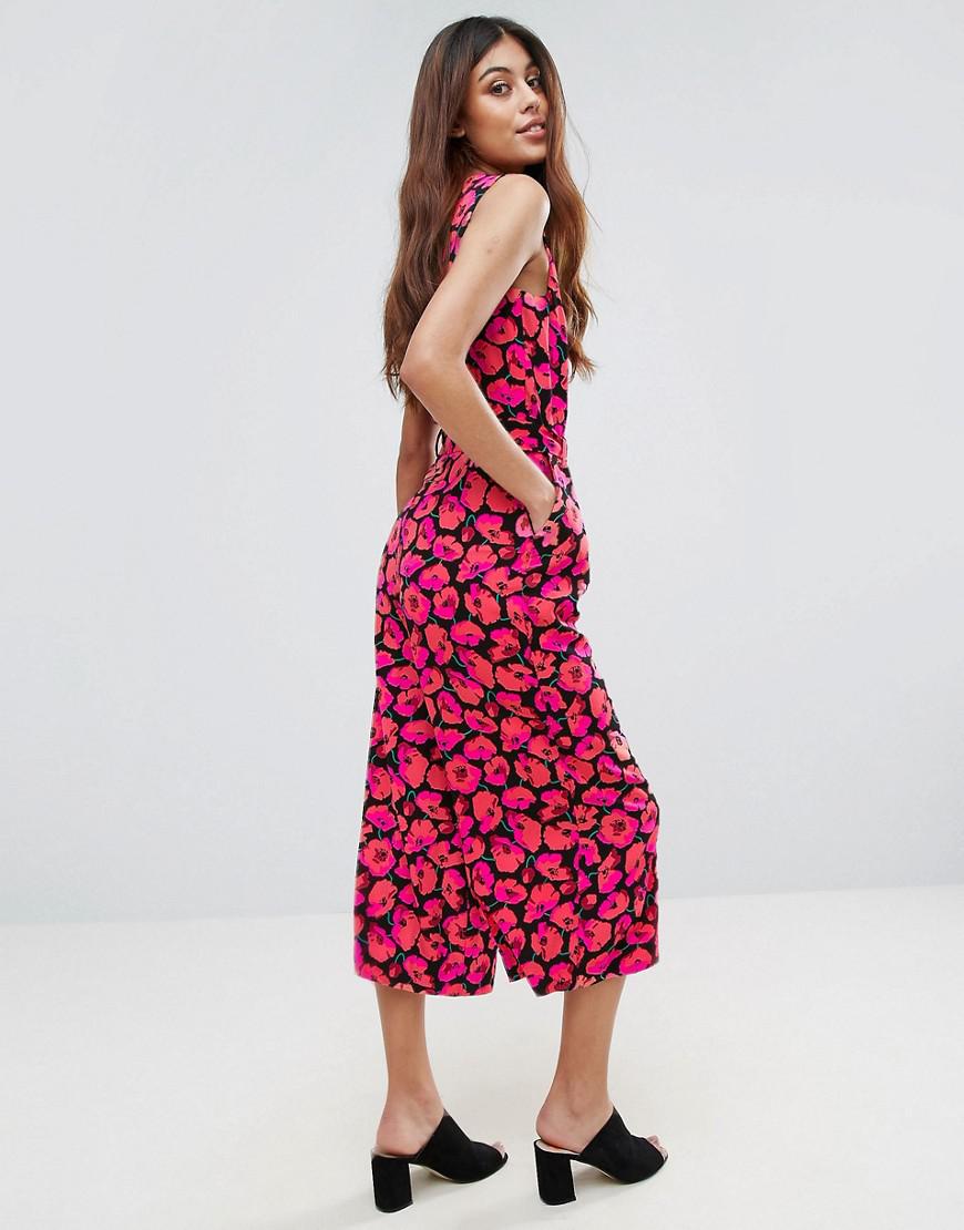 warehouse leopard print jumpsuit