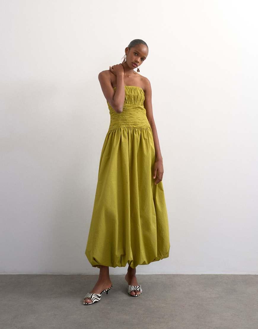 topshop green backless dress Topshop - High Neck Open Back Maxi Dress - Women - Viscose - 2 US