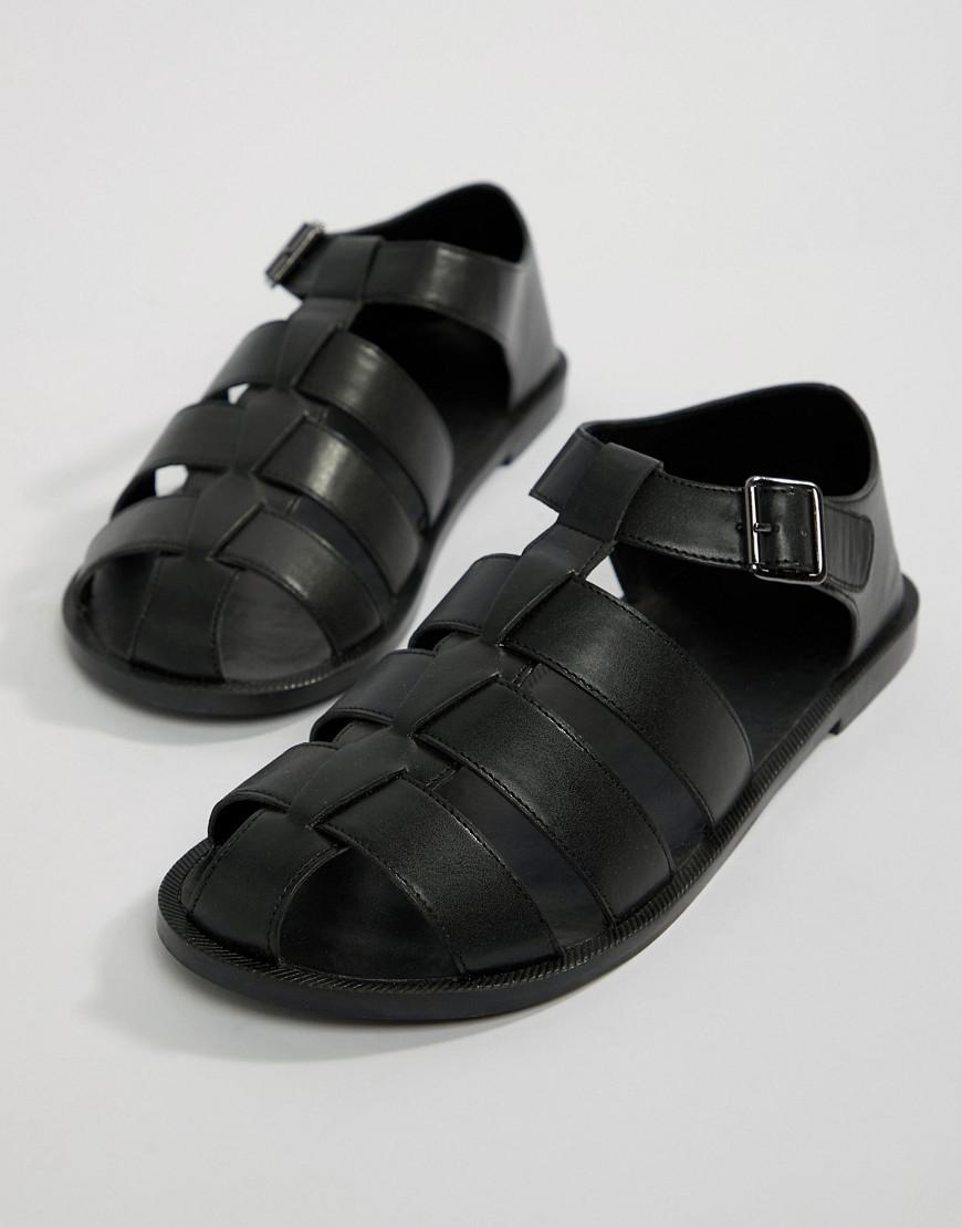 ASOS Fisherman Sandals In Black for Men - Lyst