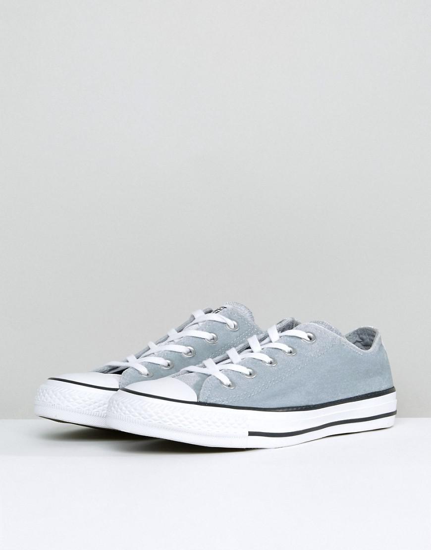 grey velvet converse