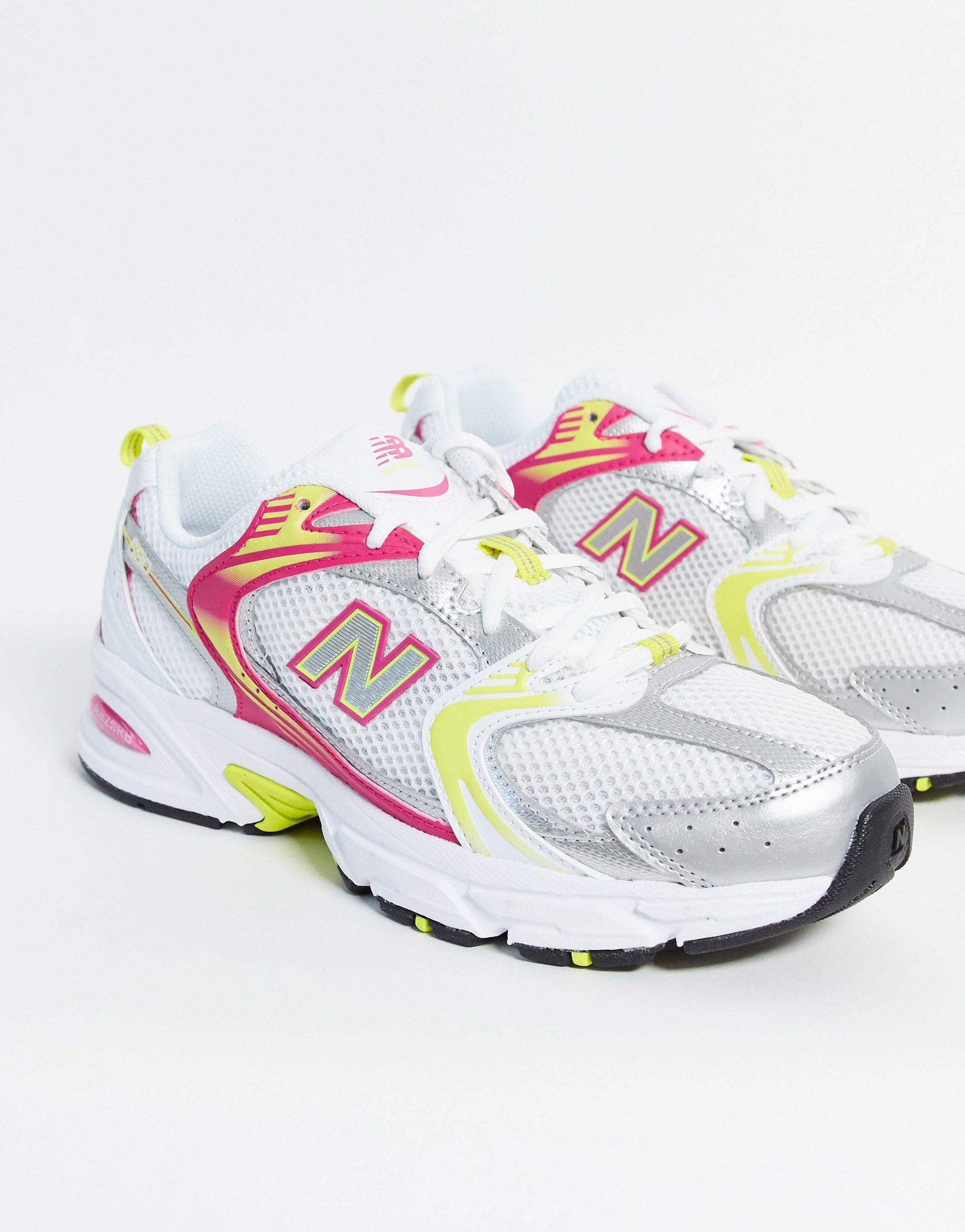 Zapatillas en blanco y rosa 530 New Balance de Tejido sintético de color  Blanco | Lyst