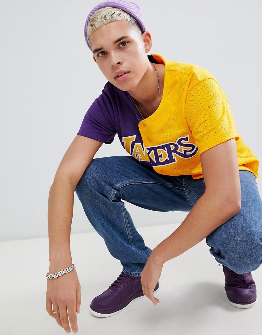 lakers split t shirt