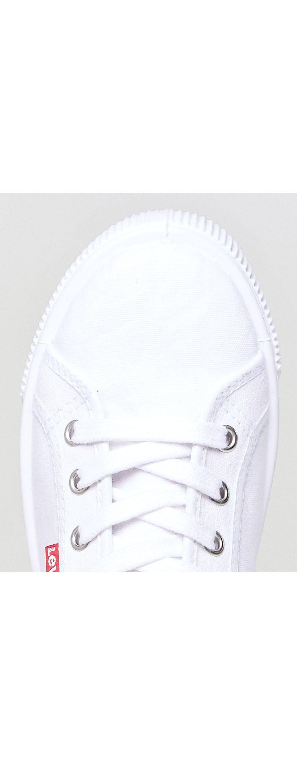 Levi's Canvas Shoe With Red Tab in White - Lyst