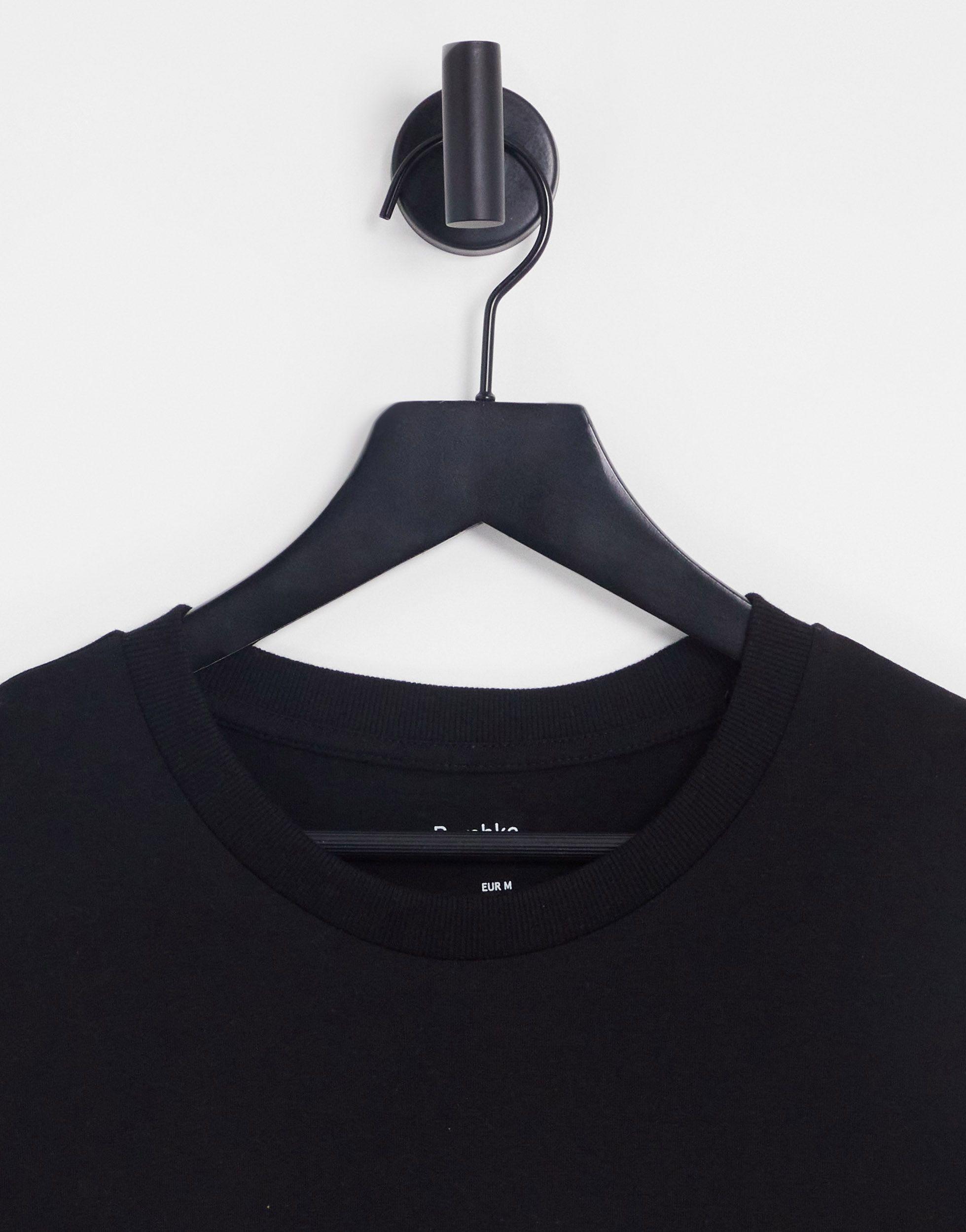 Bershka Oversized Back Print T-shirt in Black for Men | Lyst