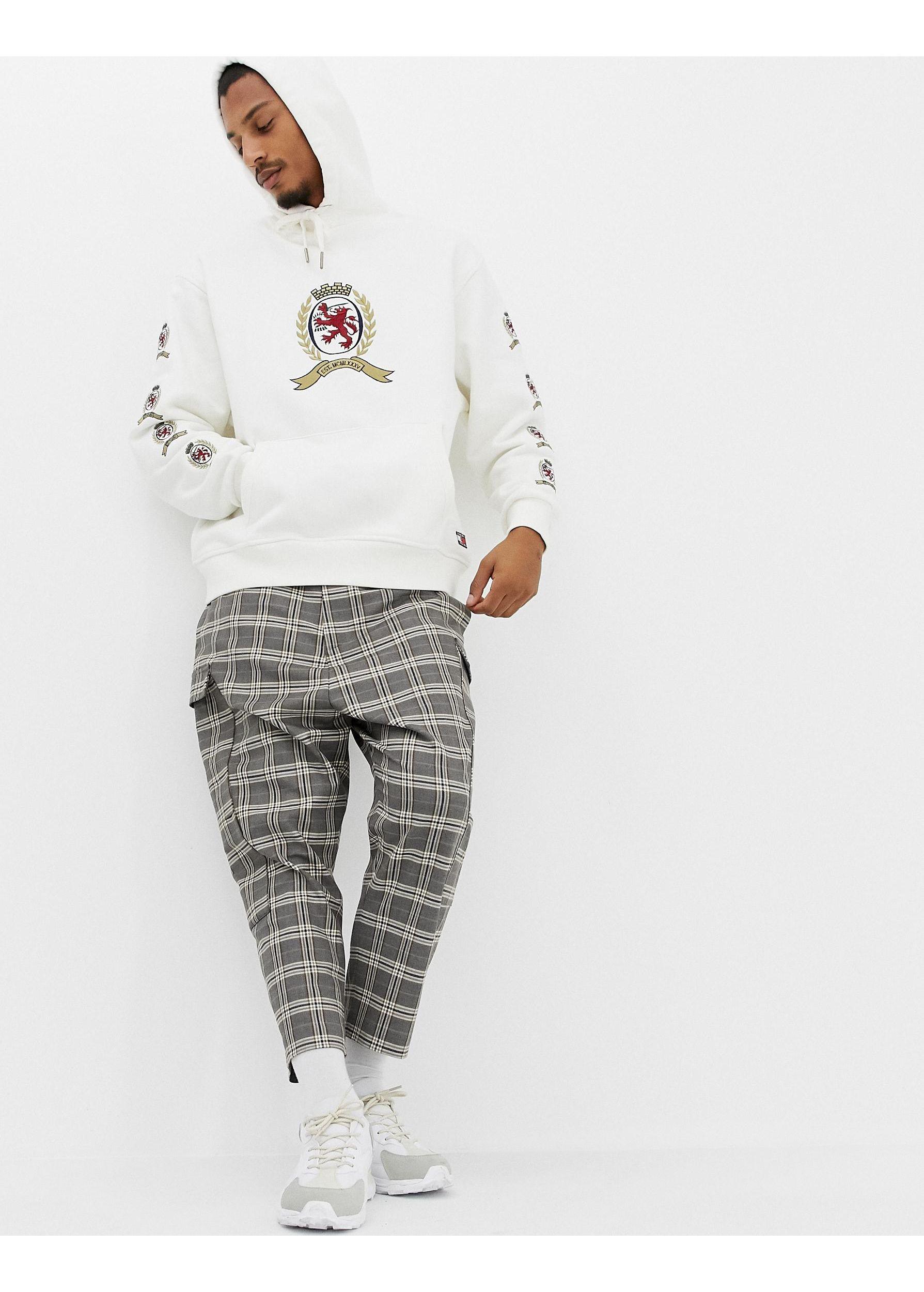 tommy jeans crest hoodie