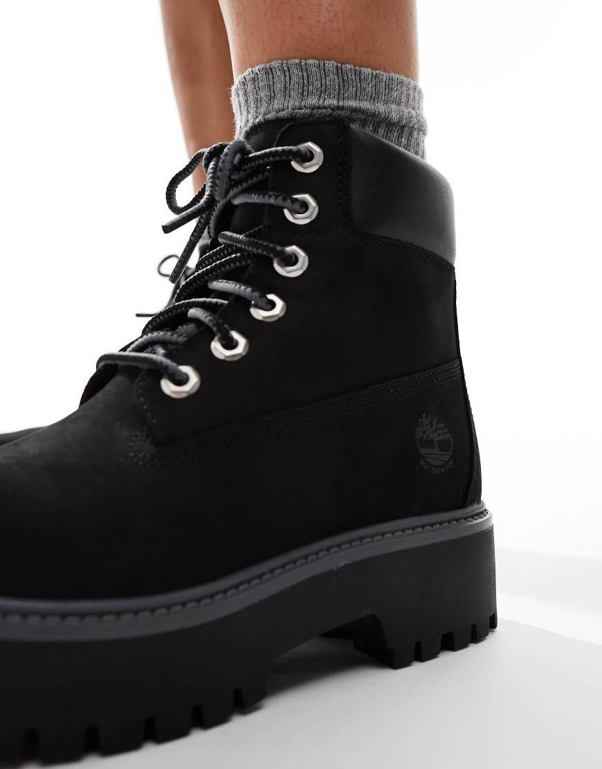 Timberland Stone Street Inch Elevated Boots in Black Lyst UK
