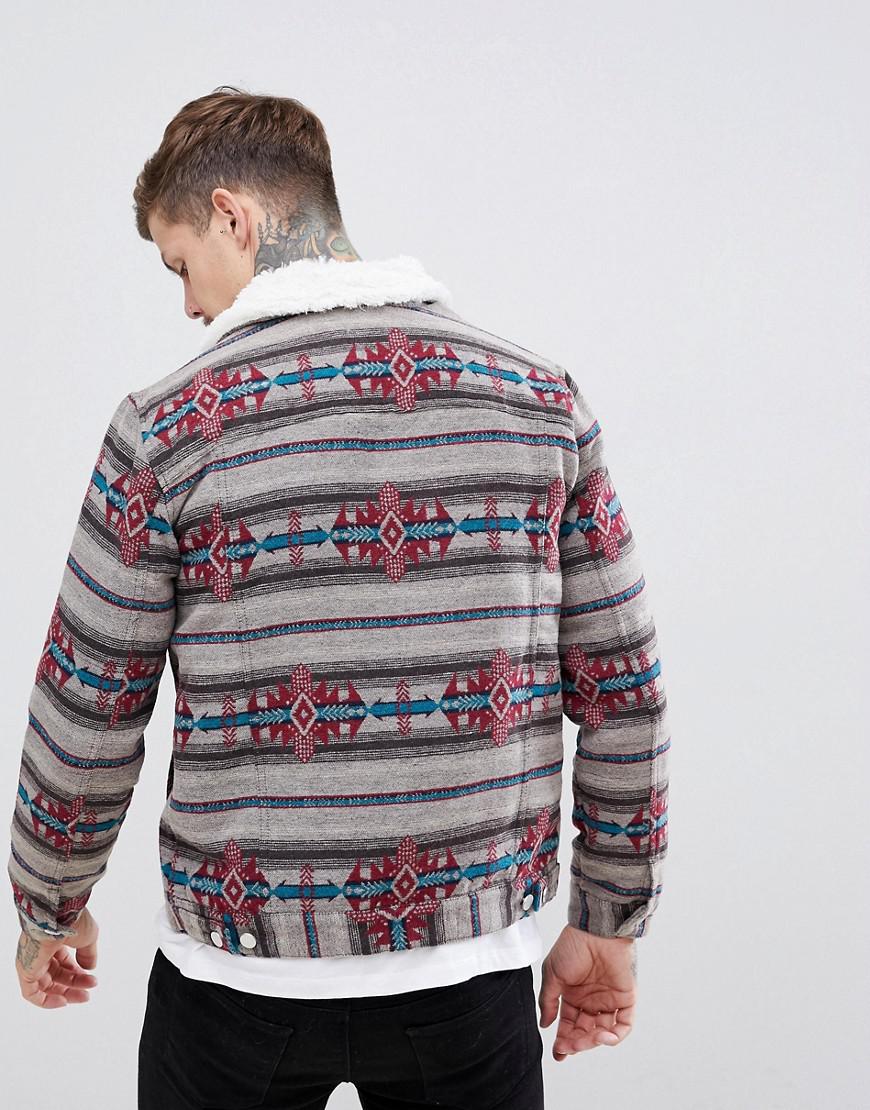 mens tribal print jacket