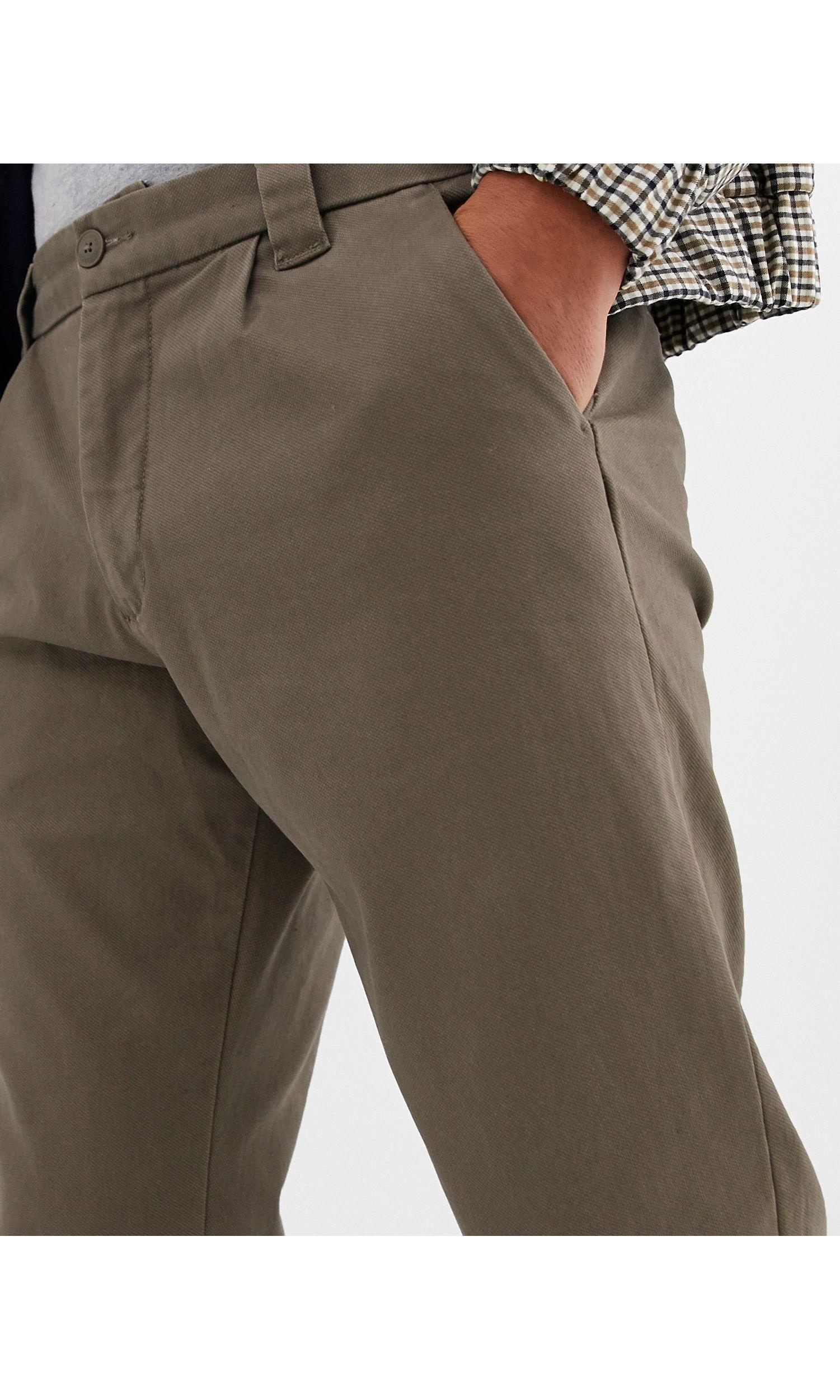Pantalones chinos marrones con pliegues Join Life Pull\u0026Bear de Denim de  color Marrón para hombre | Lyst