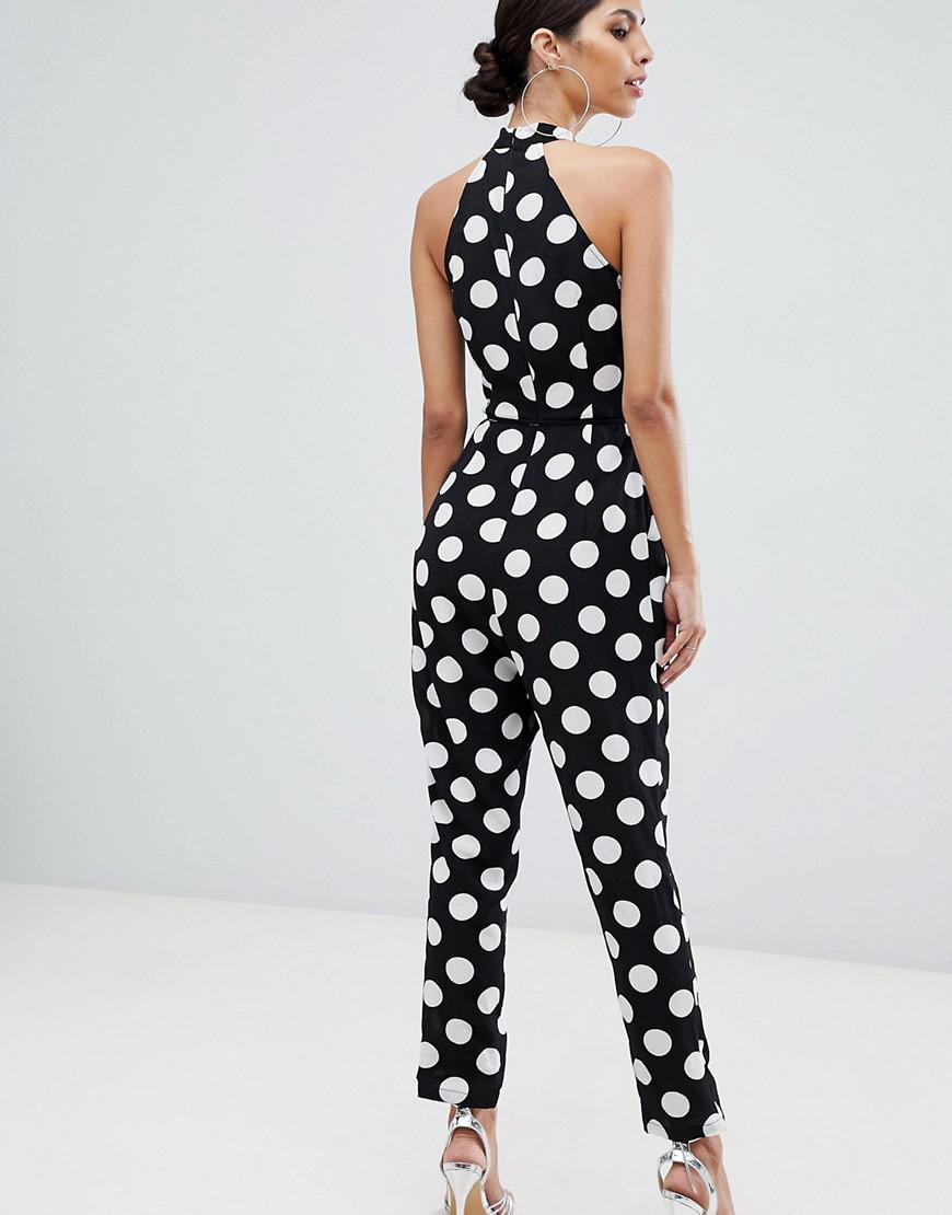 ax paris polka dot jumpsuit