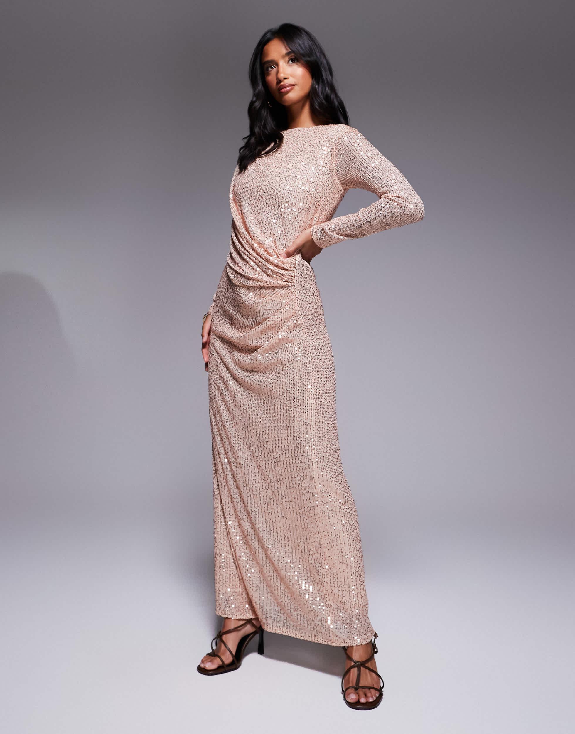 Formal Evening Gowns With Sleeves Jaded Rose Sequin Maxi Dress Petite Jaded Rose Petite Sequin Modest Formal Evening Gowns With Sleeves Jaded Rose Sequin Maxi Dress Petite Jaded Rose Petite Sequin Modest