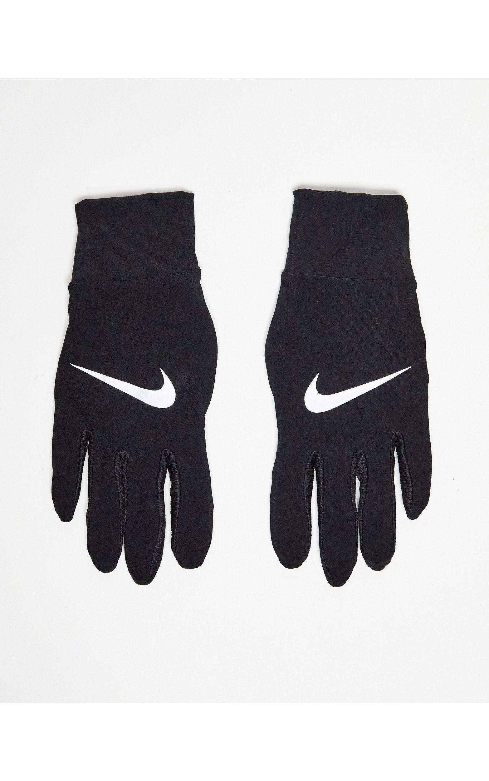 Running - gants Nike en coloris Noir | Lyst