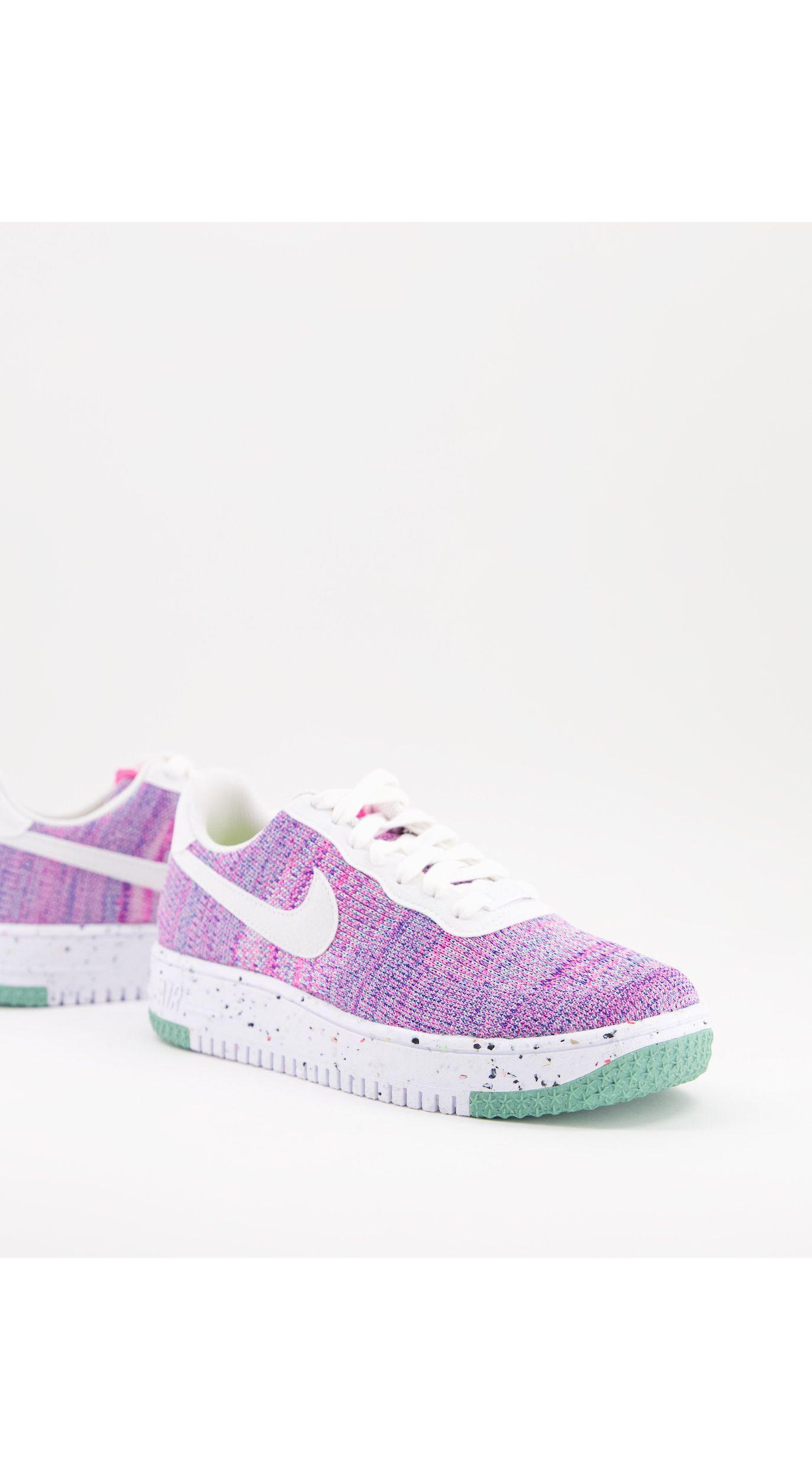 Air force 1 crater flyknit move to zero - sneakers viola eNike in Gomma di  colore Rosa | Lyst