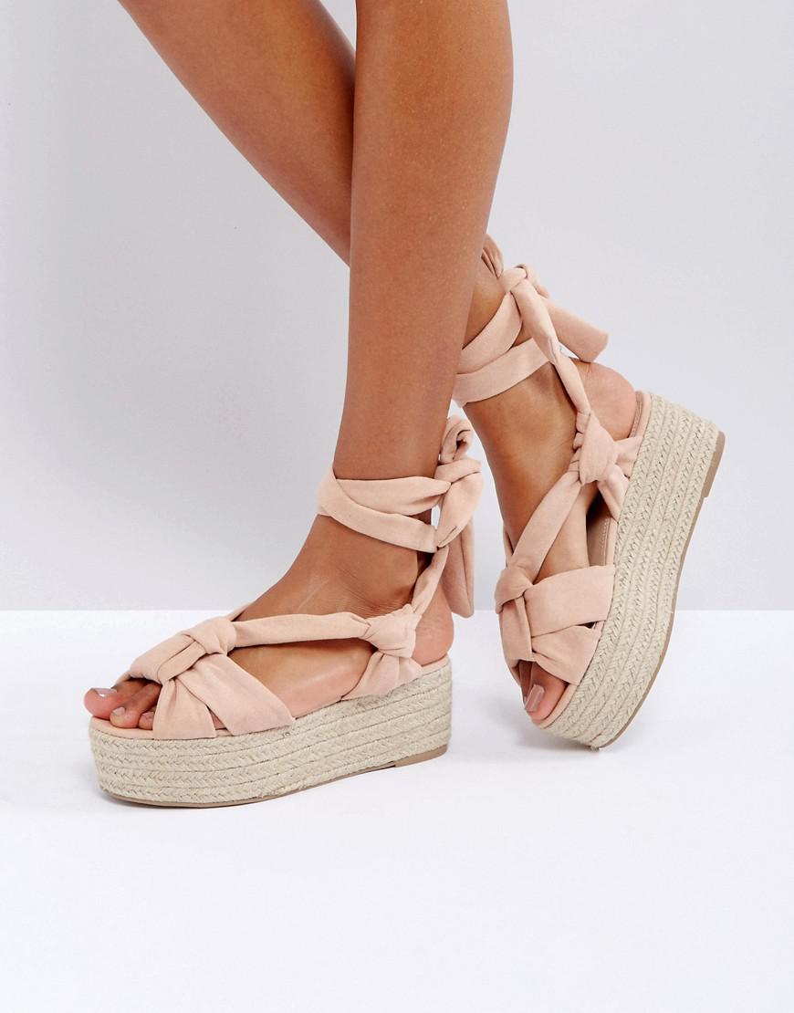 flat tie espadrilles