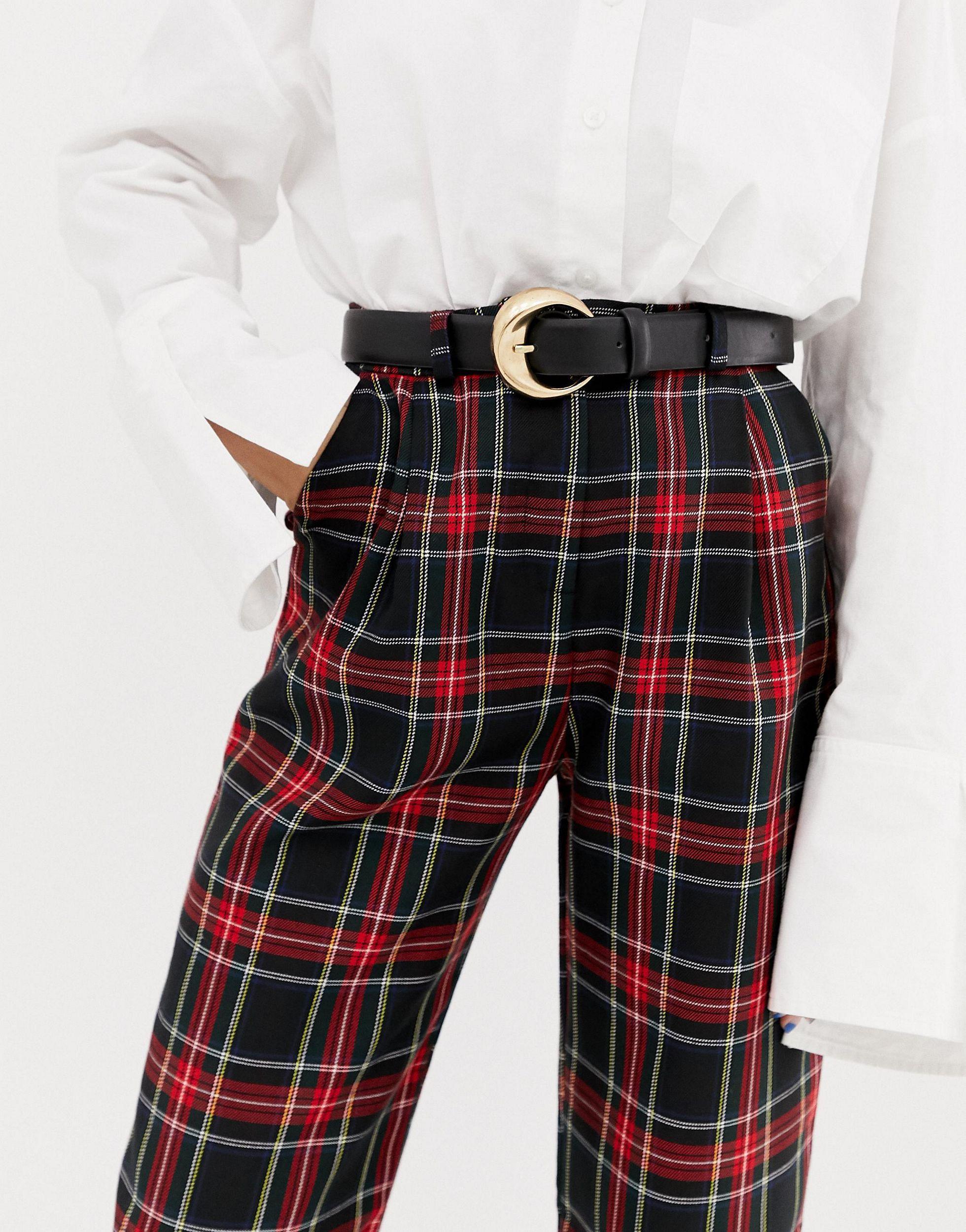 Collusion Denim Petite Plaid Check 