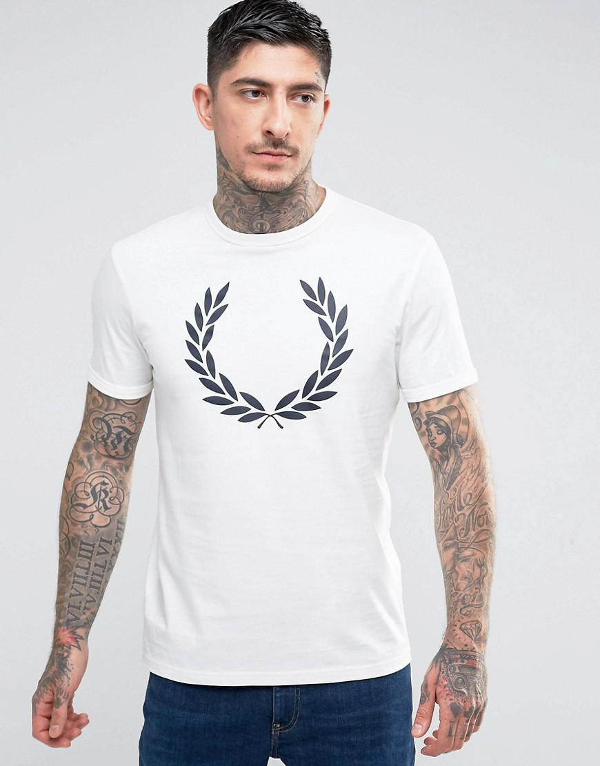 fred perry t shirt big logo