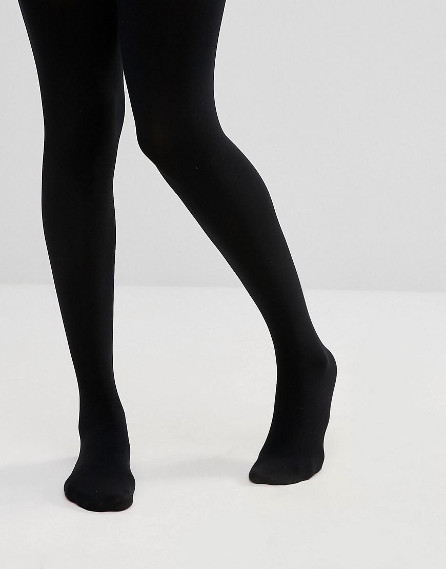 ASOS Synthetic Design 200 Denier Thermal Tights in Black Lyst
