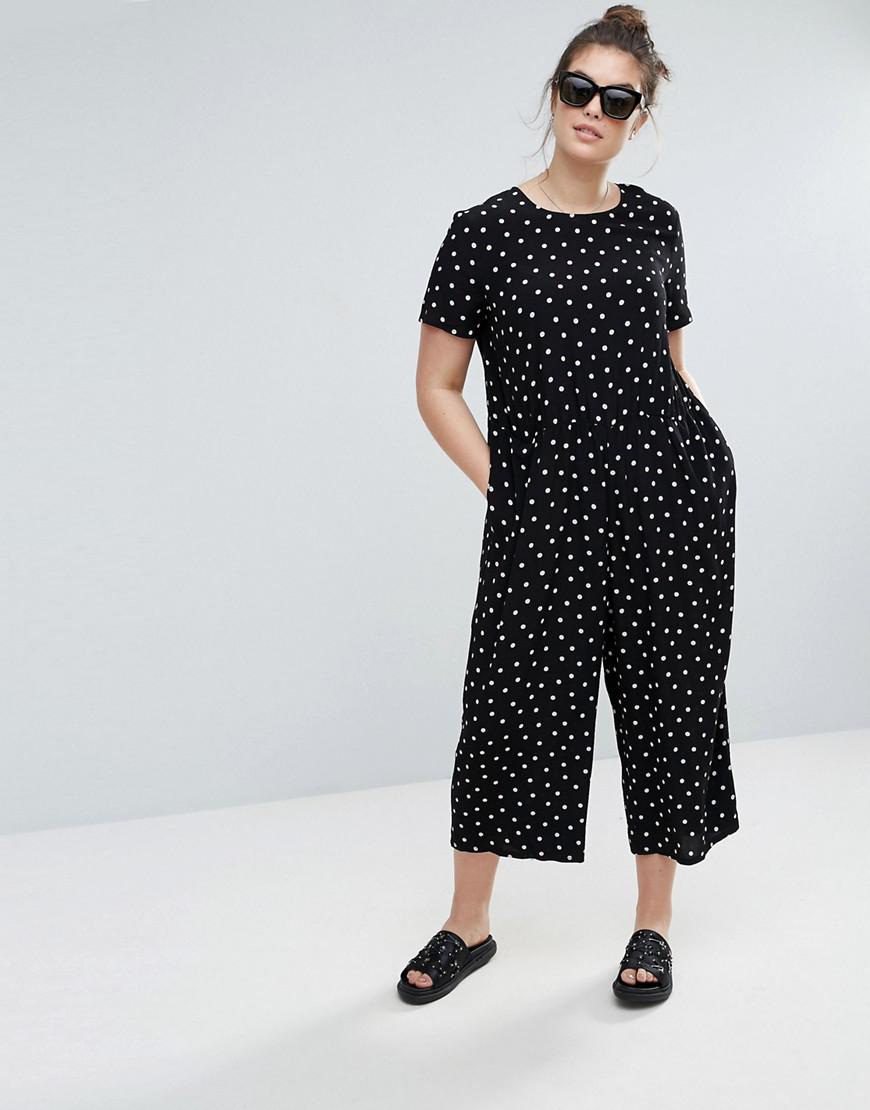 asos polka dot playsuit