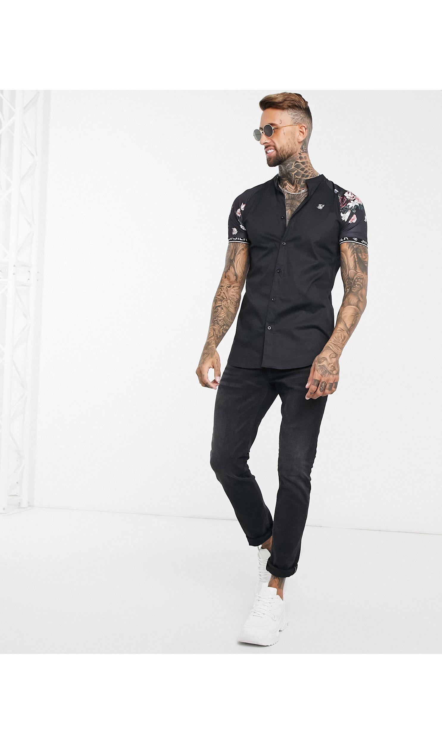Short-sleeved Grandad Jersey Shirt 