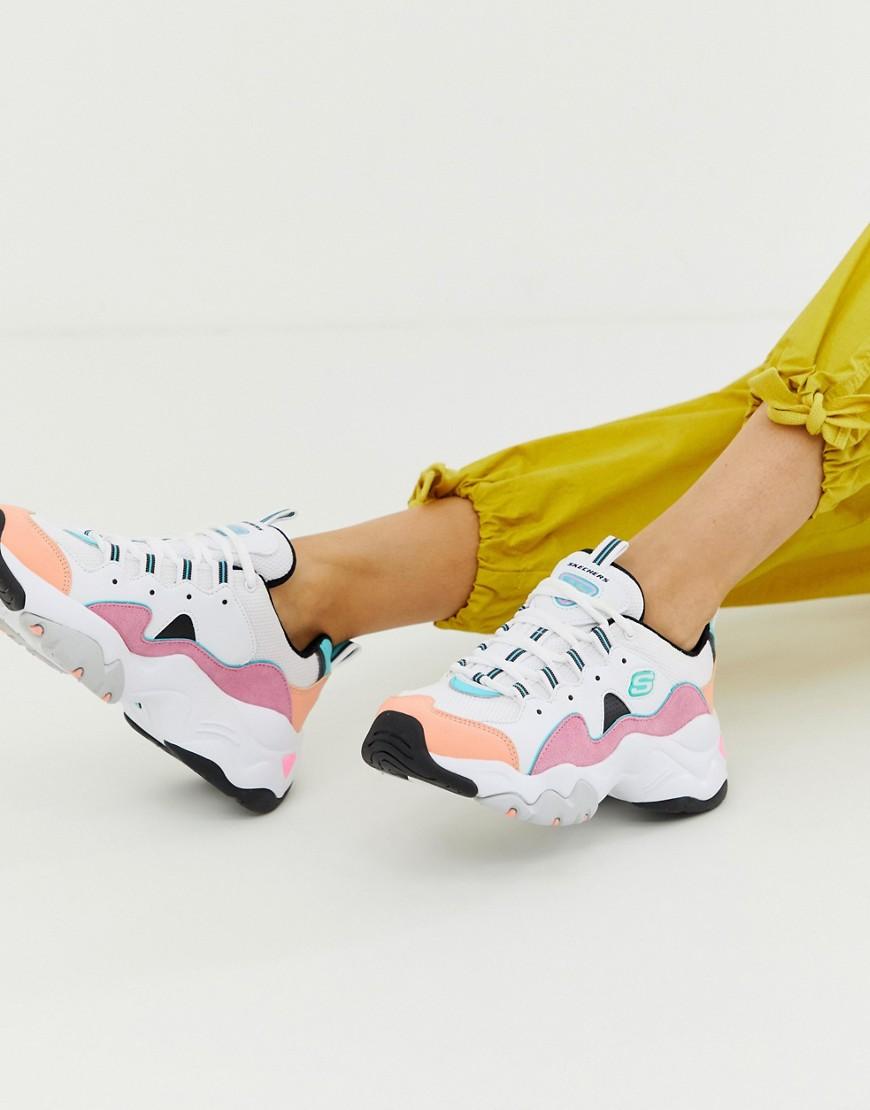 Chunky sneakers en color pastel 3.0 D'Lite Skechers | Lyst