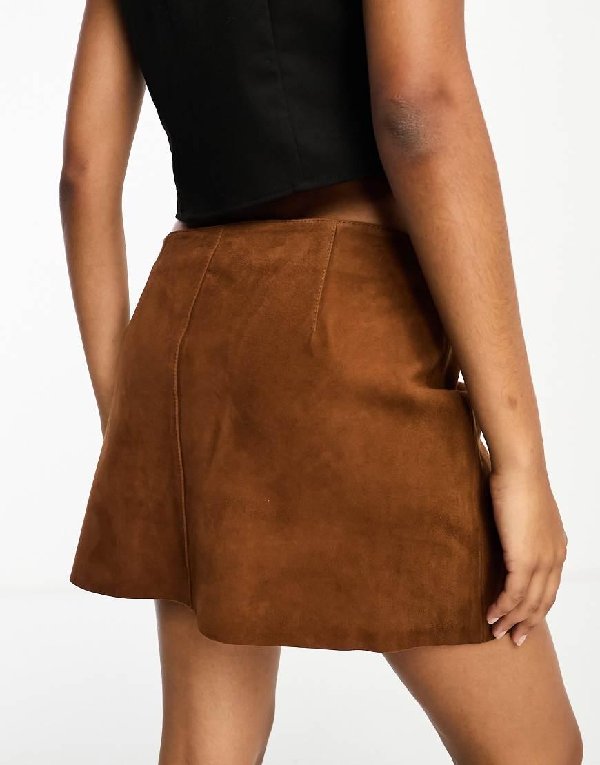 Mango suede skirt uk hotsell