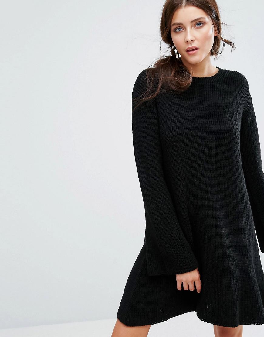 boohoo knitted swing dress