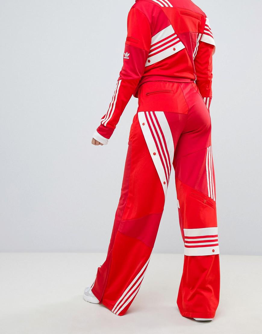 adidas Originals X Danielle Cathari Deconstructed Track Pants In Red | Lyst