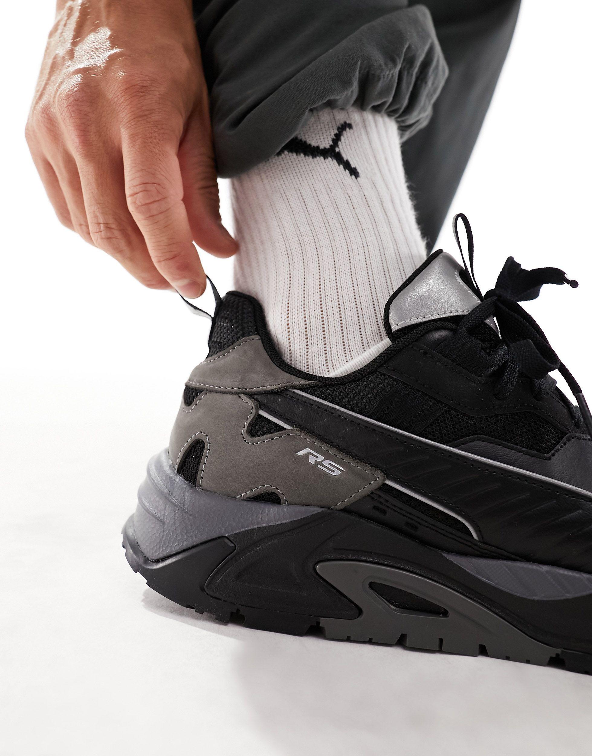 PUMA Rs Track Slate Sneakers in Black for Men Lyst