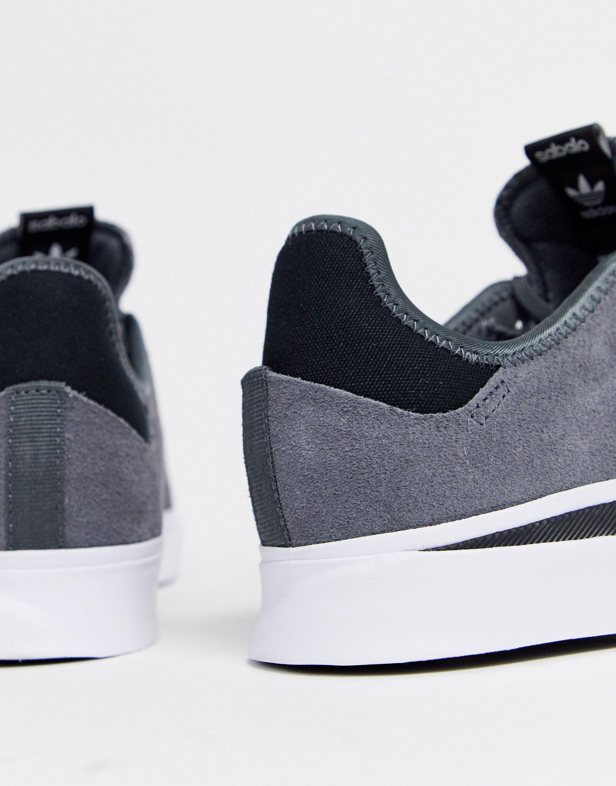 Adidas Originals Sabalo Sneakers In Grey Suede In Grey For