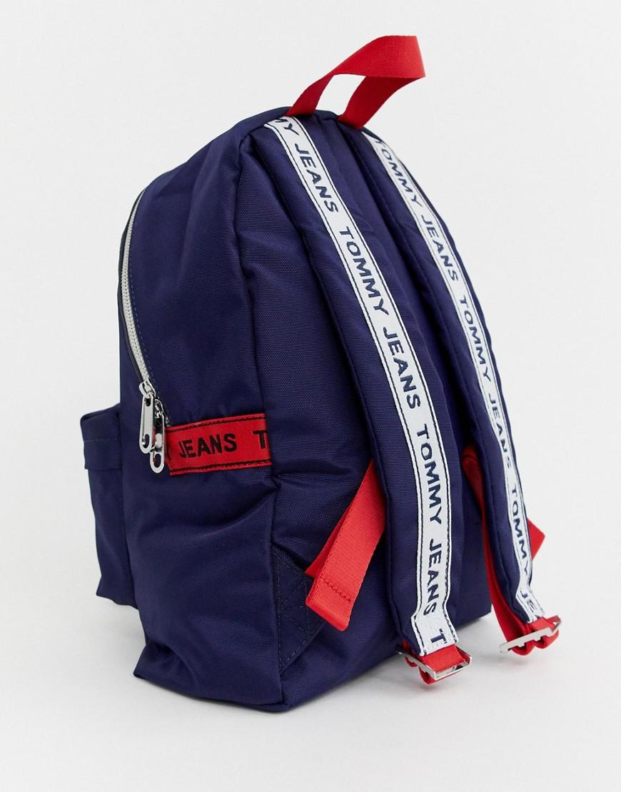 tommy jeans logo tape mini backpack