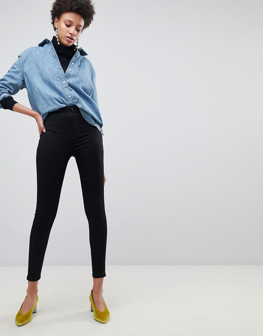Basic Super High Waist Jegging in Black 