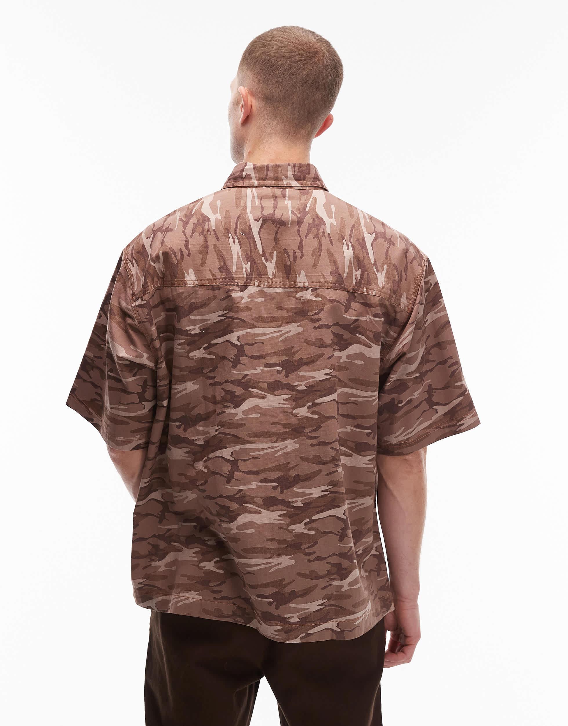 Chemise Camouflage Vintage Mossy Oak – Homme Taille M – Manches Longues – Années 2000