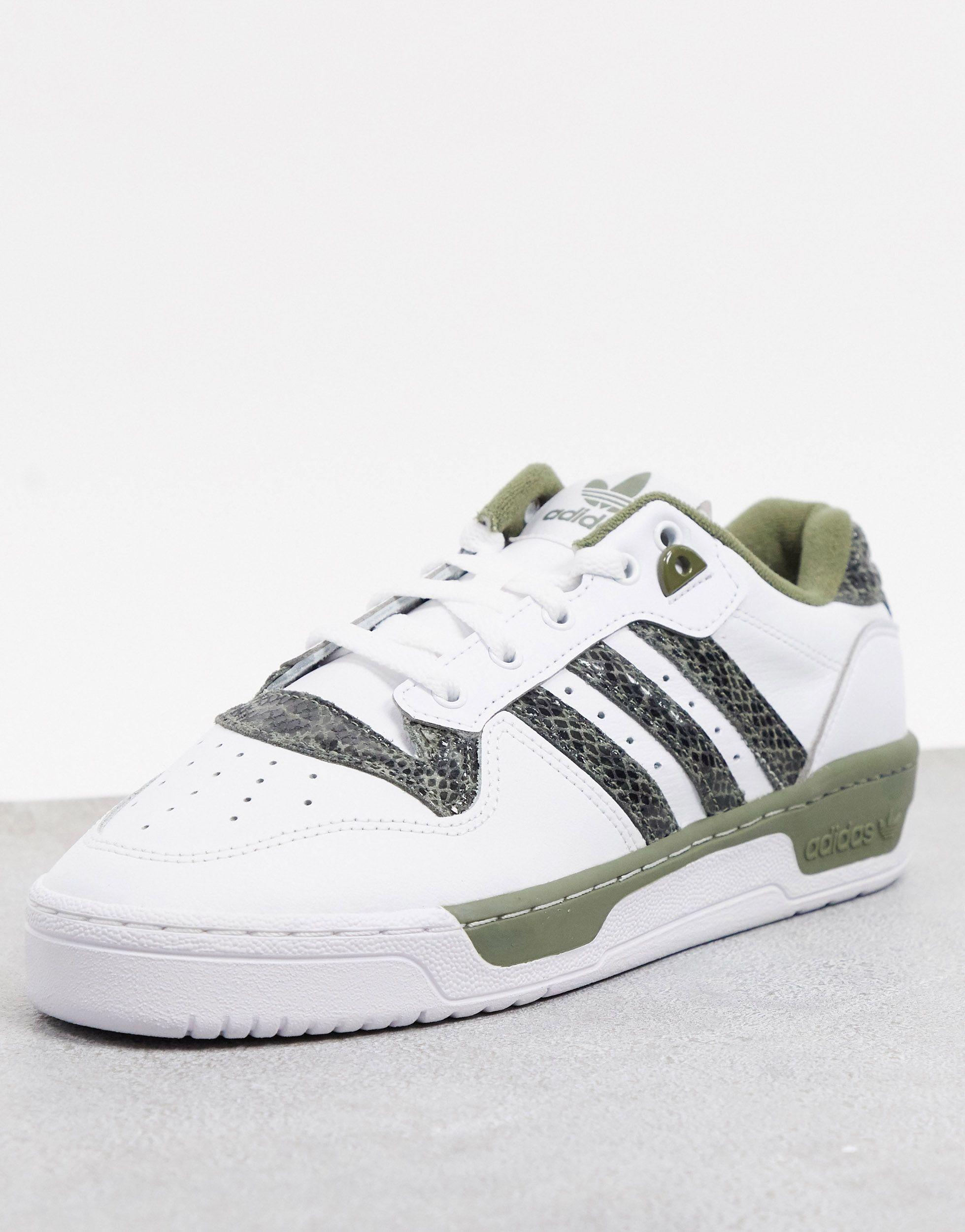 adidas Originals Leer Rivalry - Lage Sneakers Met Slangenprint in het Rood  voor heren - Lyst