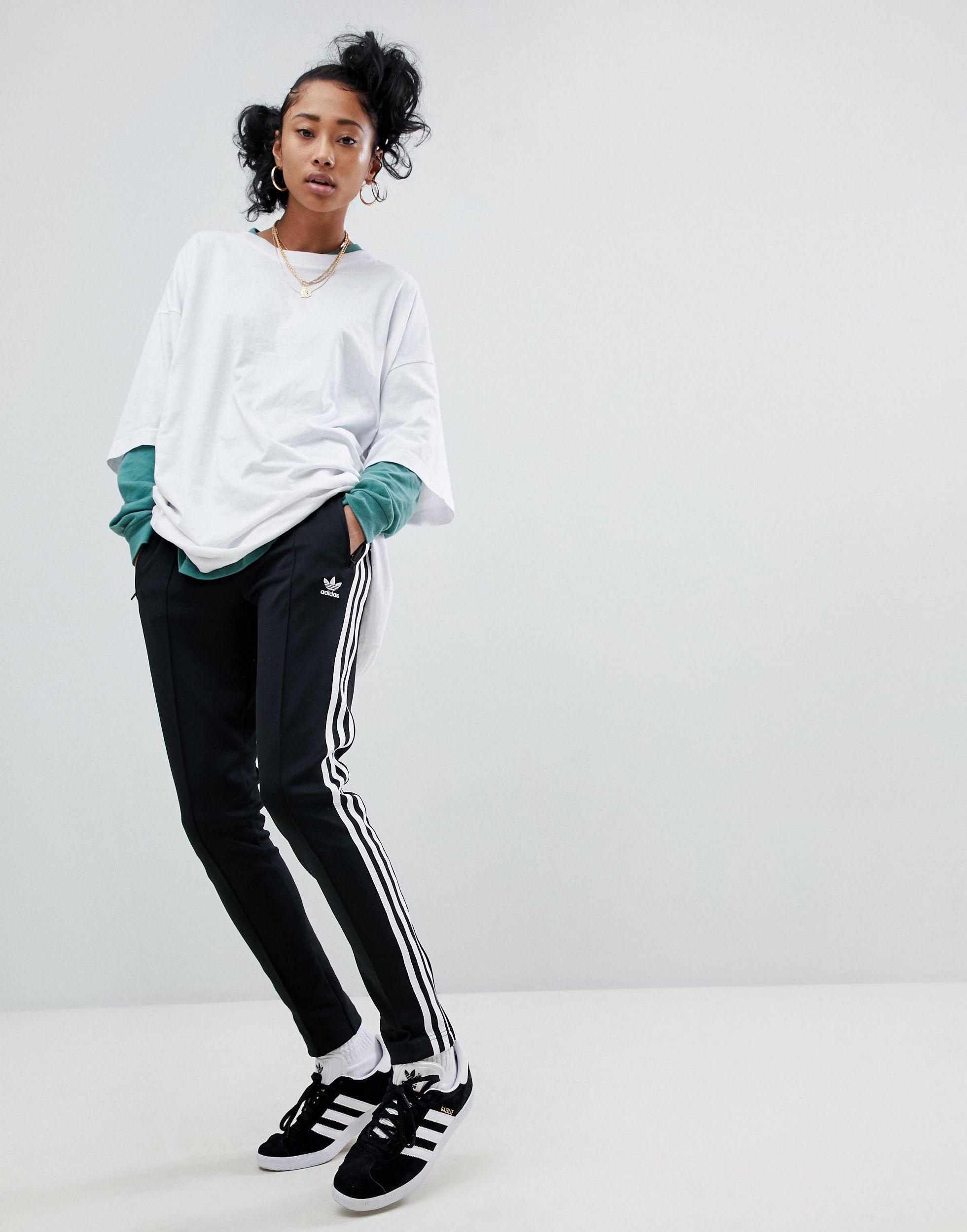adidas track pants three stripes