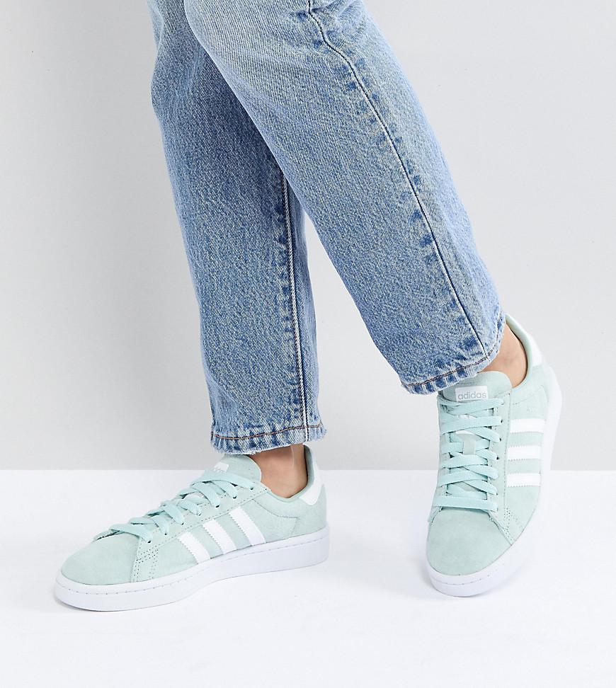 adidas Originals Campus Trainers In Mint in Green | Lyst UK